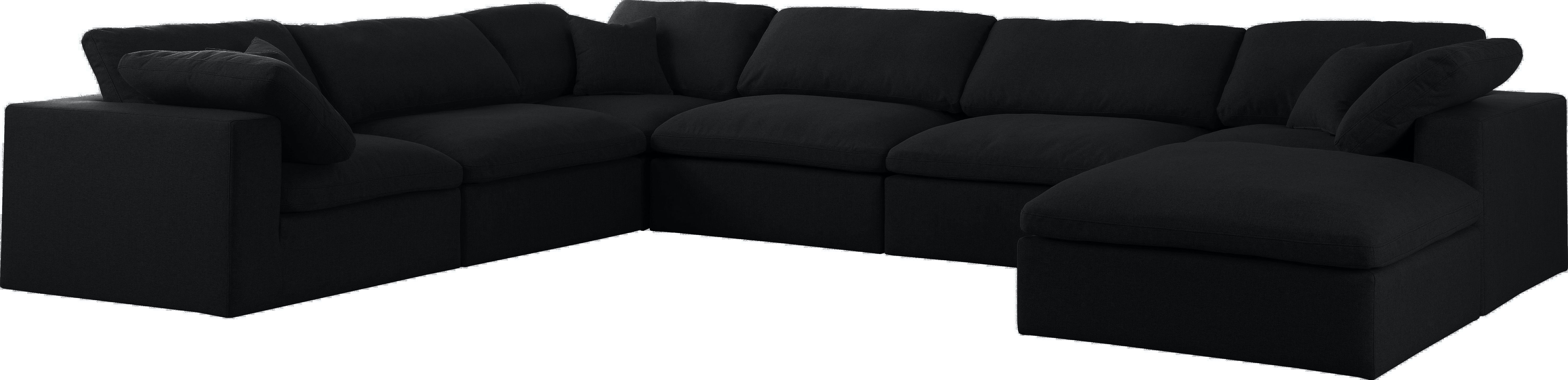 Serene - 7 Piece Modular Sectional - Black