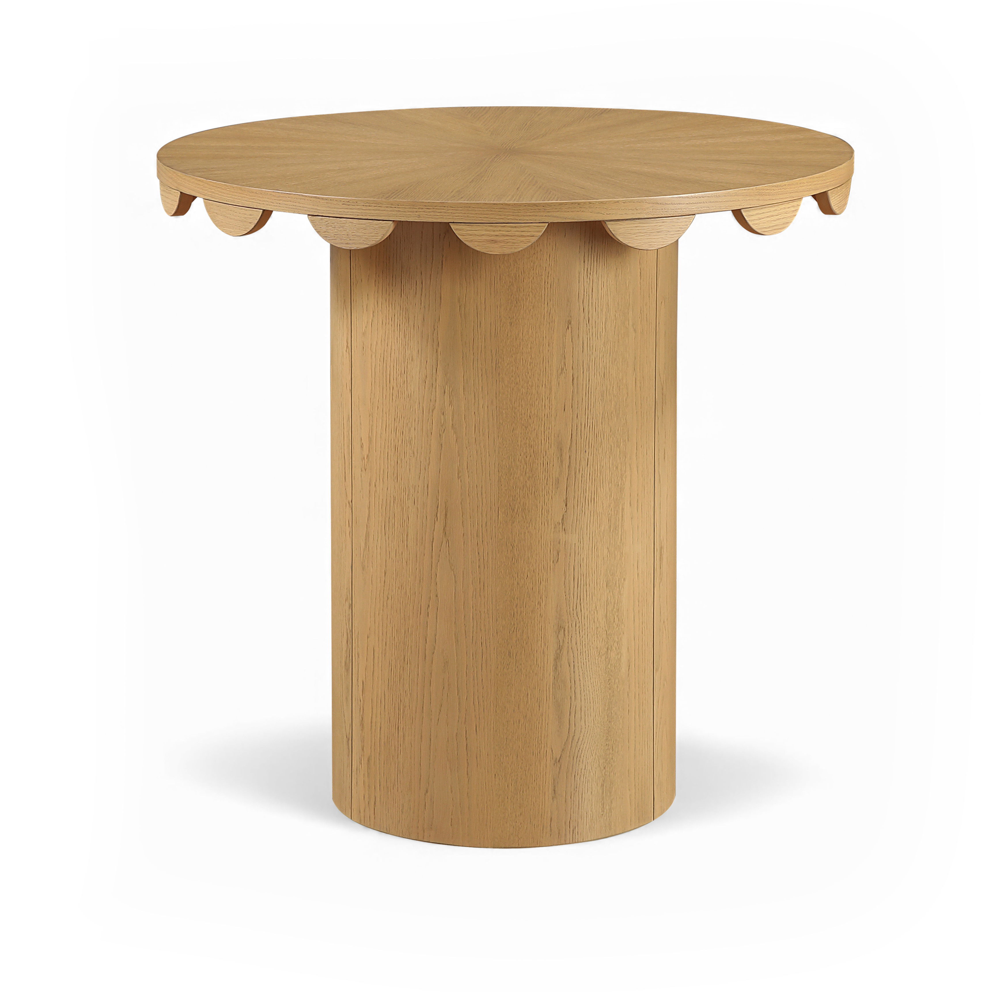 Dahlia - Solid Wood And Natural Cane Counter Height Table - Natural