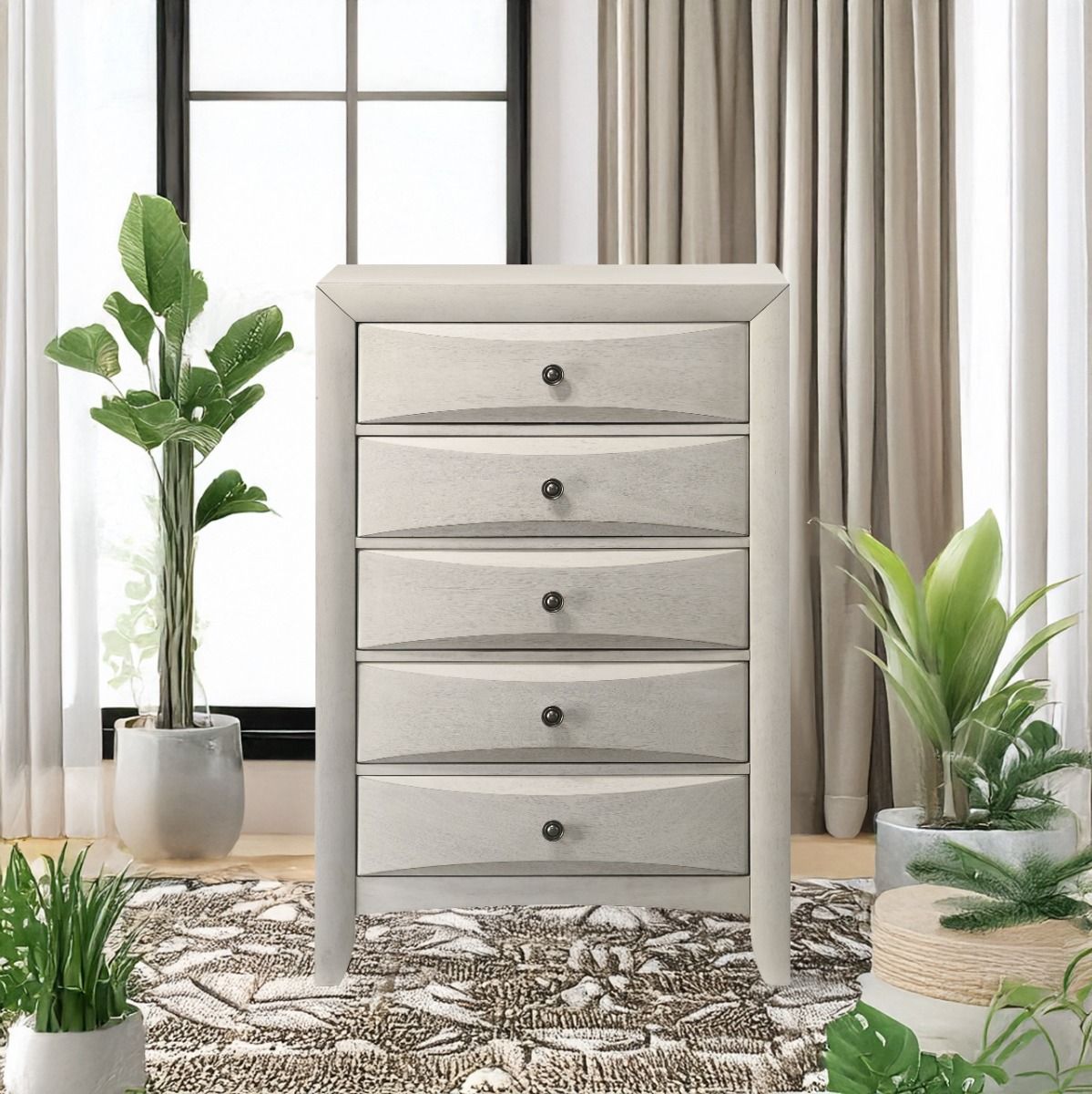 Ramondi - Chest - Antique White, white