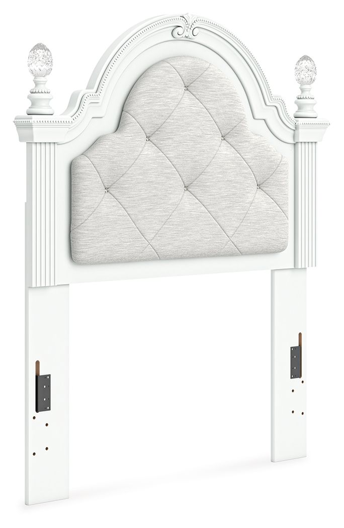 Kozlani – Twin Upholstered Panel Headboard – White