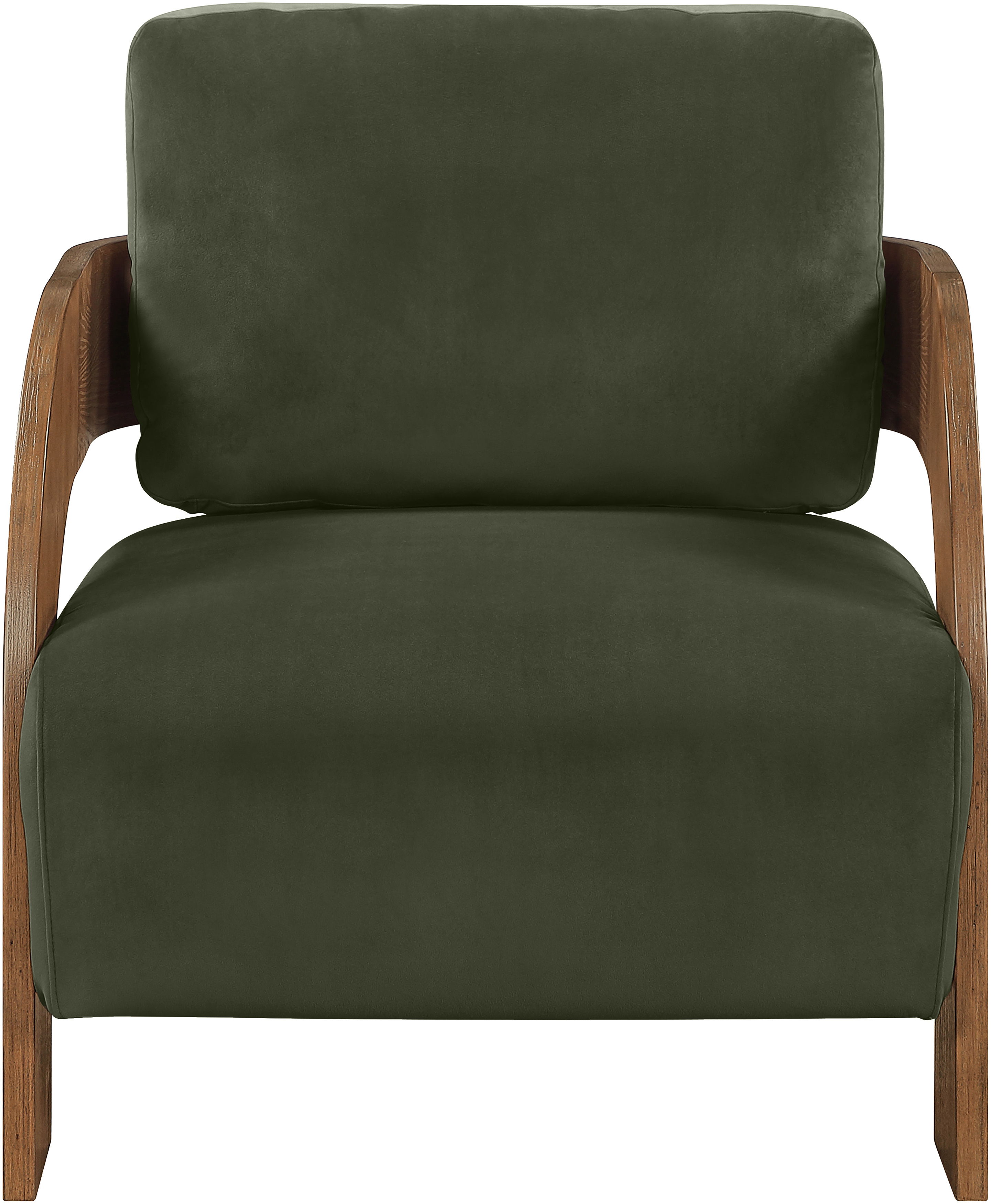 Cedra - Velvet Performance Fabric Upholstered Accent Chair - Green