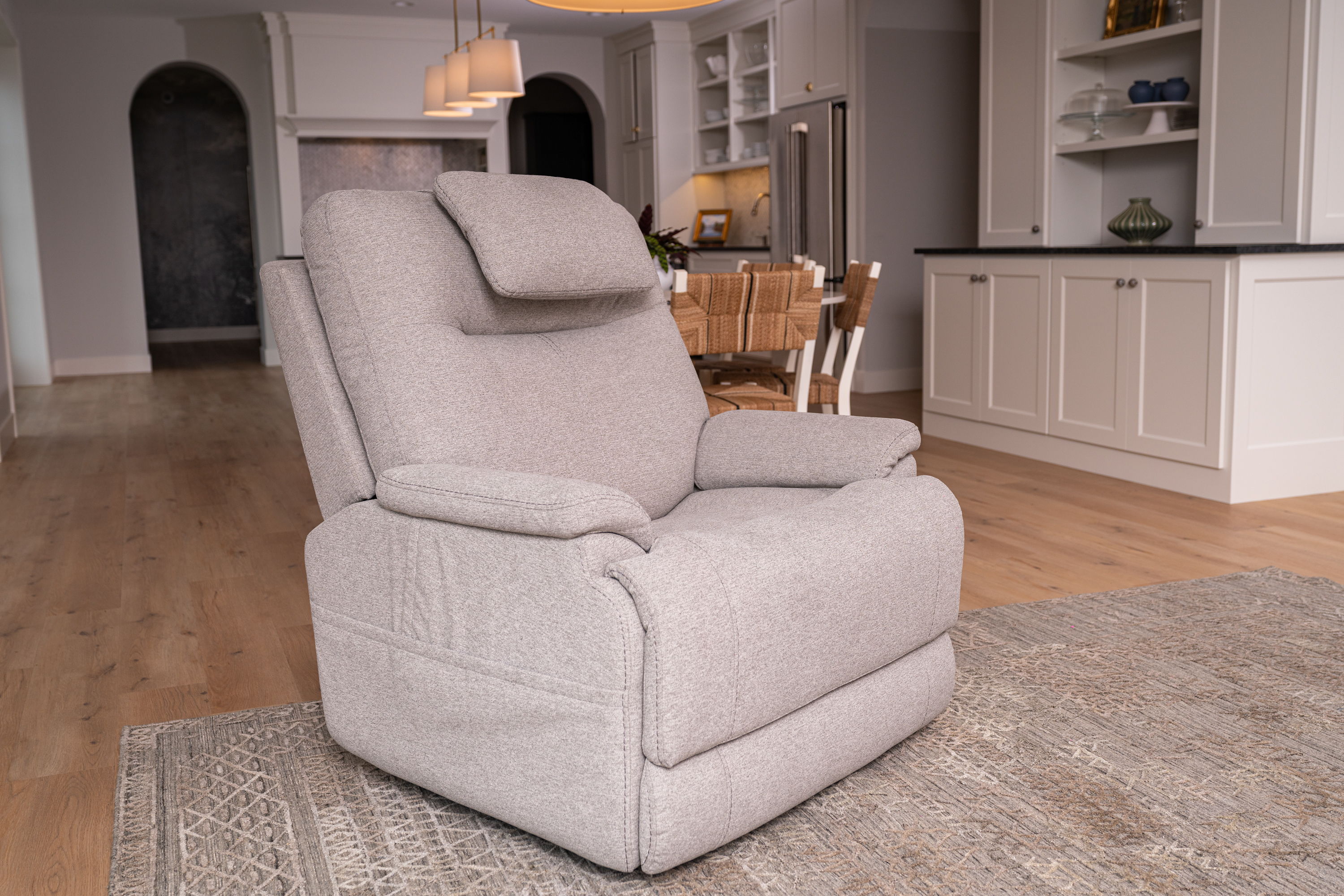 Zecliner Model 1 - Power Lift Sleep Chair - Dove, light gray, view 8