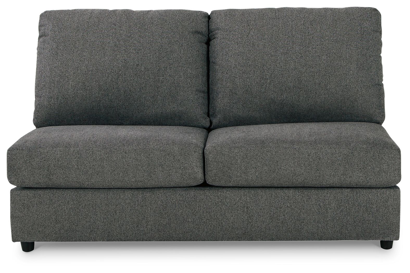 Edenfield - Armless Loveseat - Charcoal