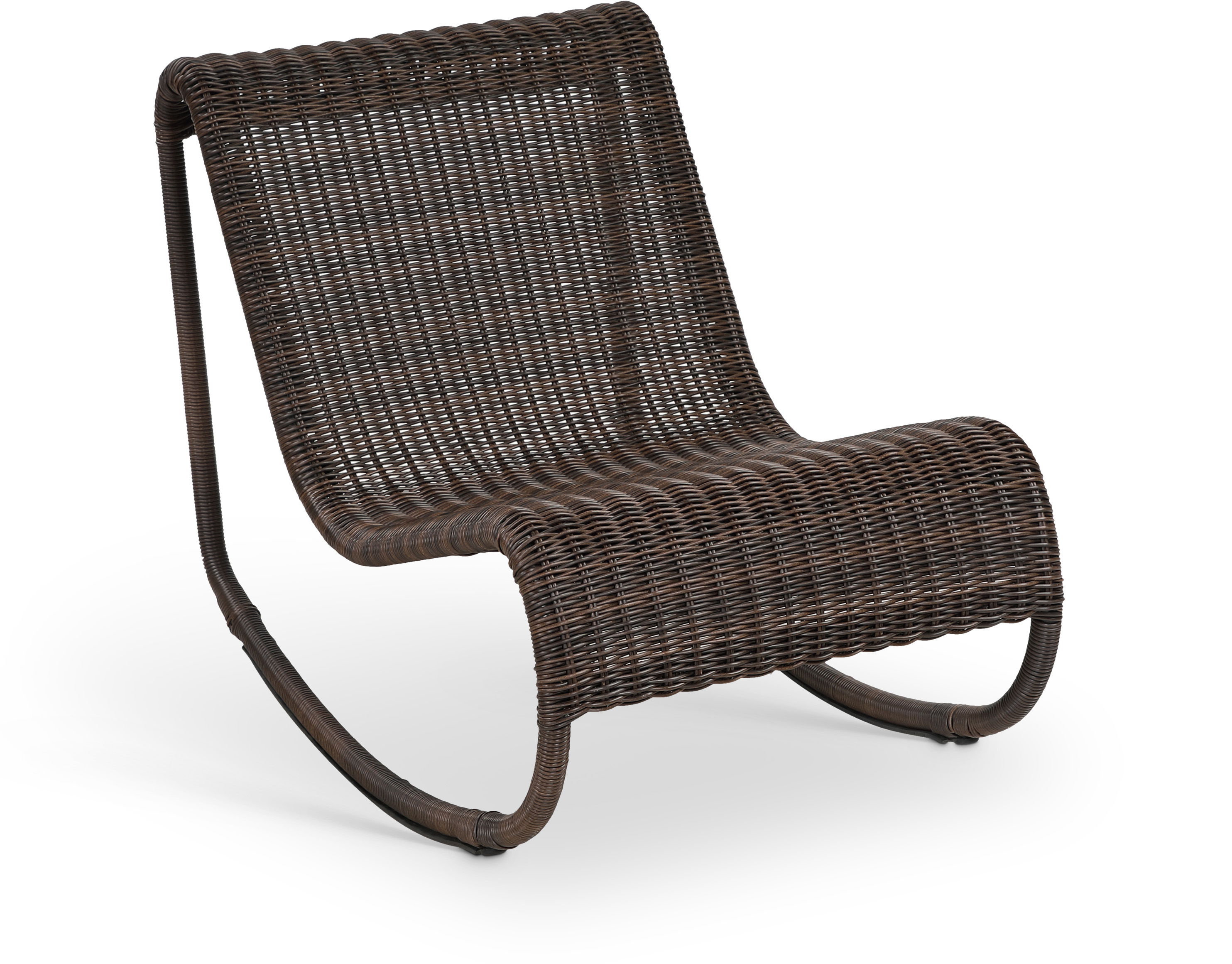 Antigua - Wicker Outdoor Patio Rocking Chair - Brown