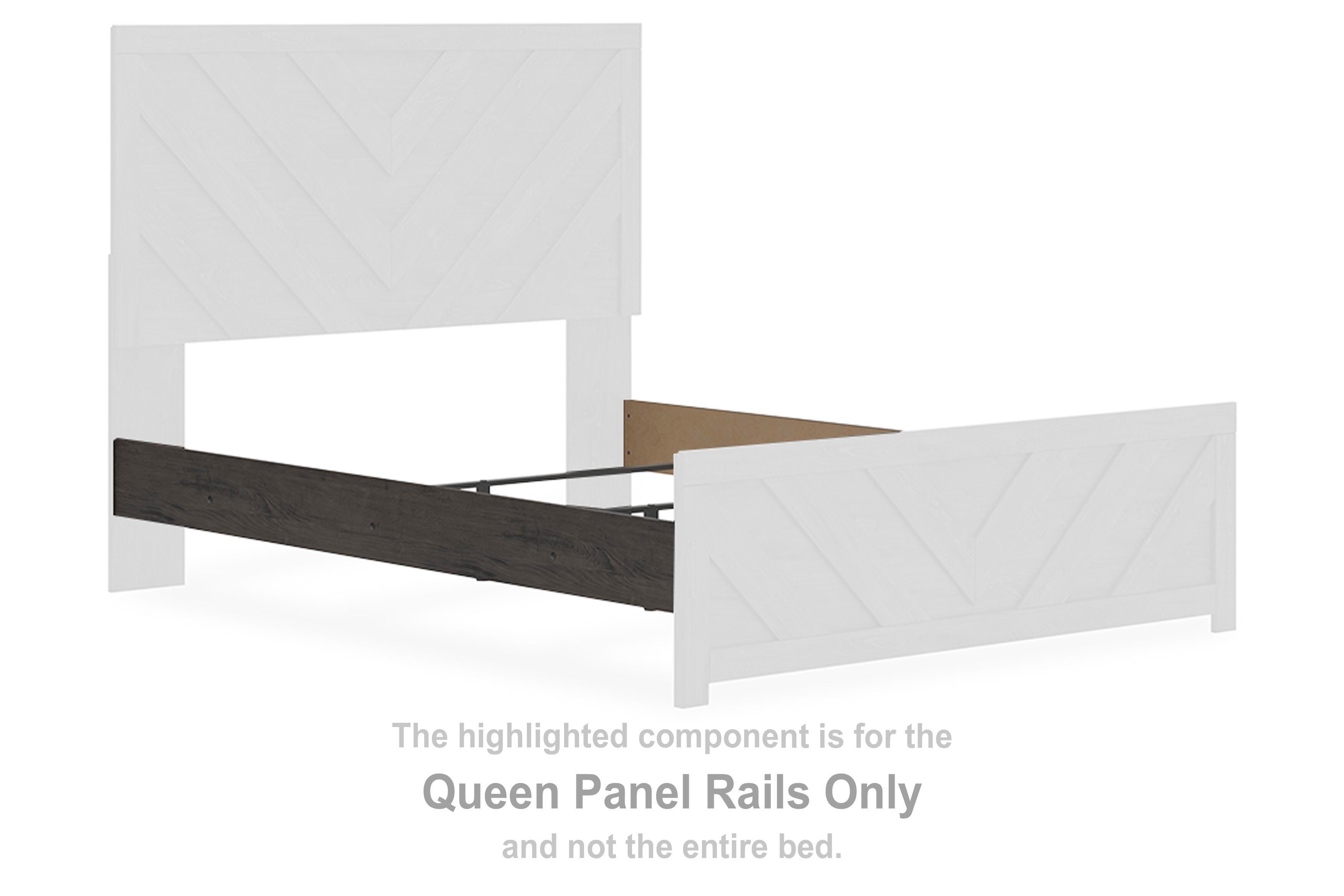 Prendonea – Queen Panel Rails – Charcoal