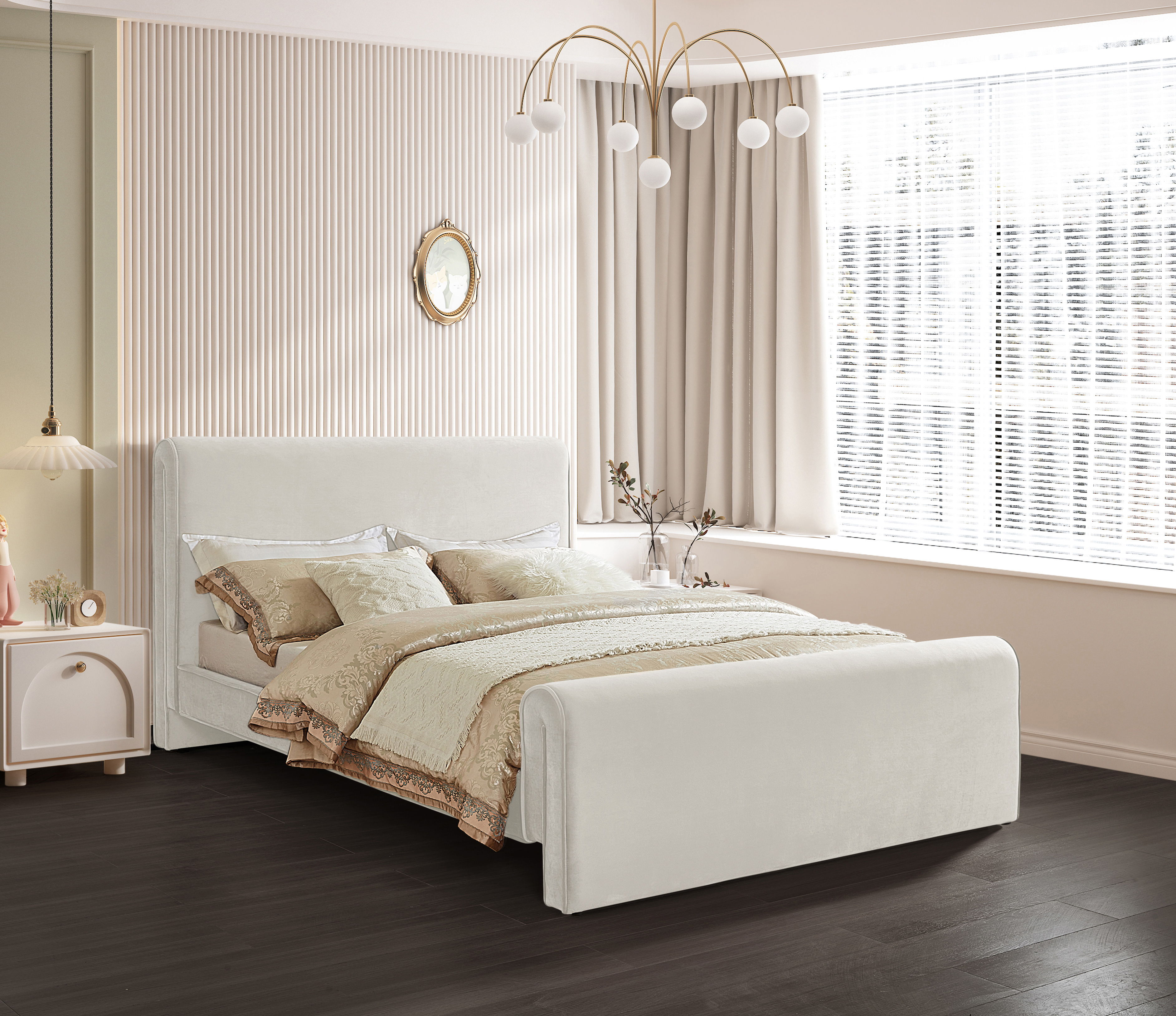 Sloan - Queen Bed - Cream