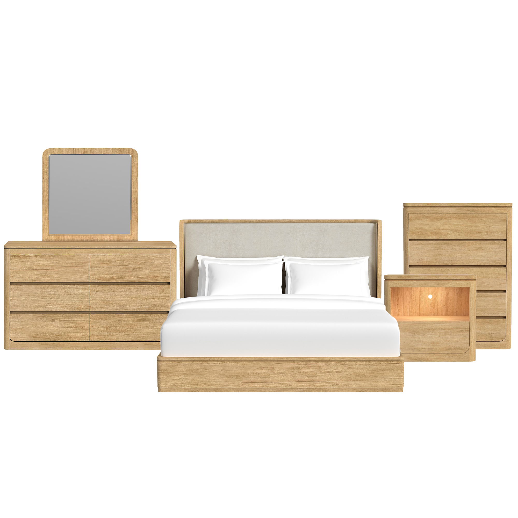 King · 5 Pc · Bedroom Set