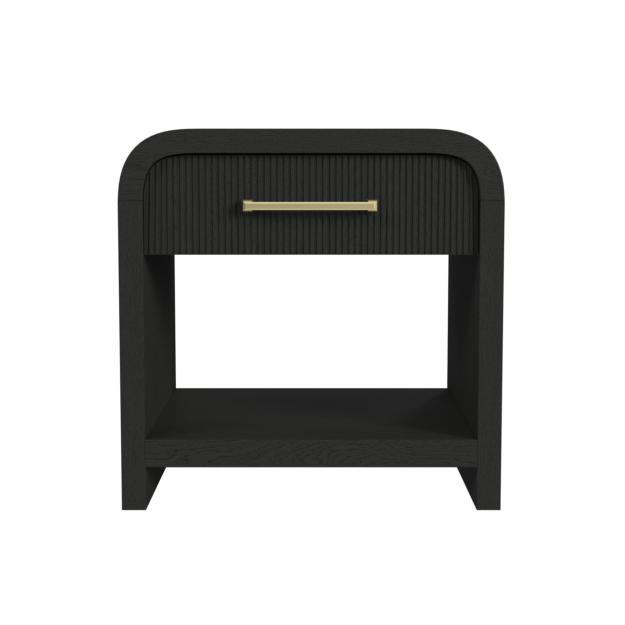 Ridgemont - End Table With USB - Black