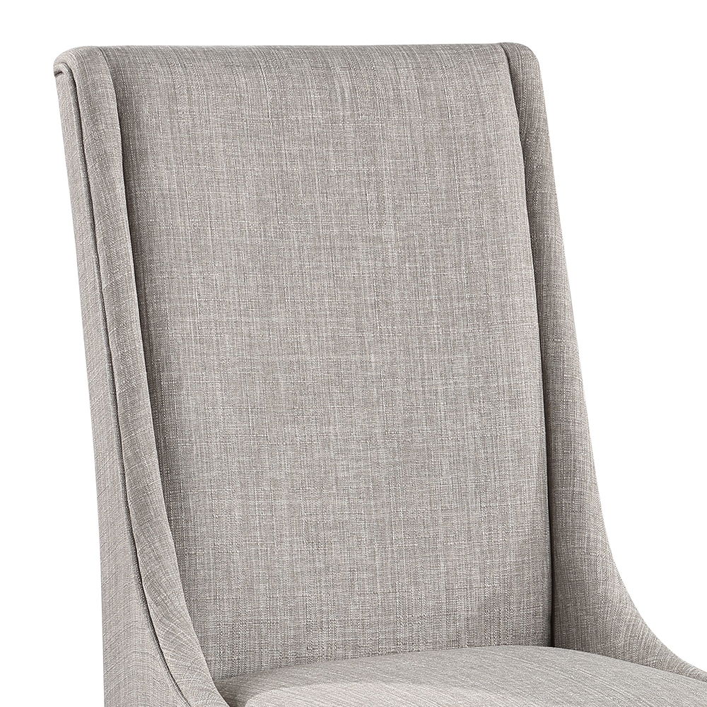 Hollyn - Side Chair (Set of 2) - Gray Linen & White, gray, view 4