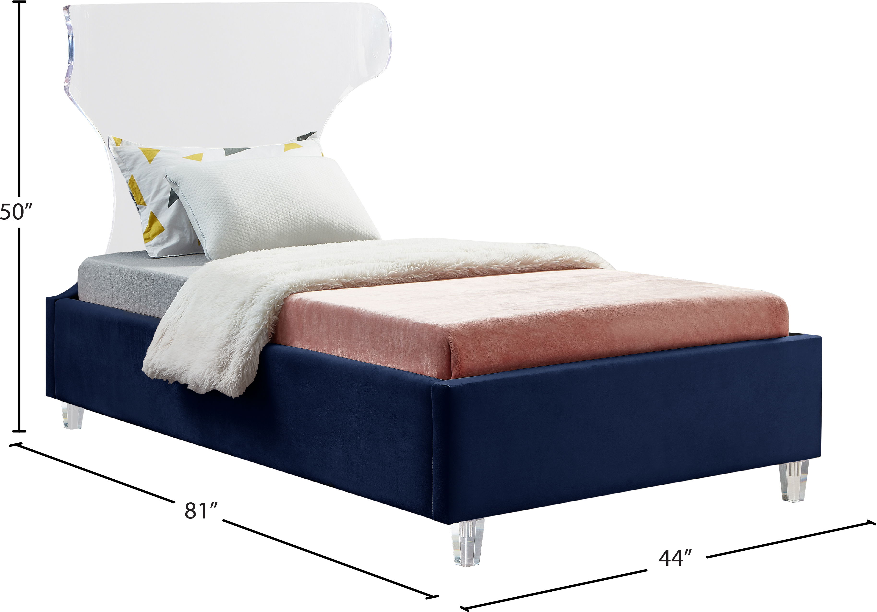 Ghost - Twin Bed - Navy