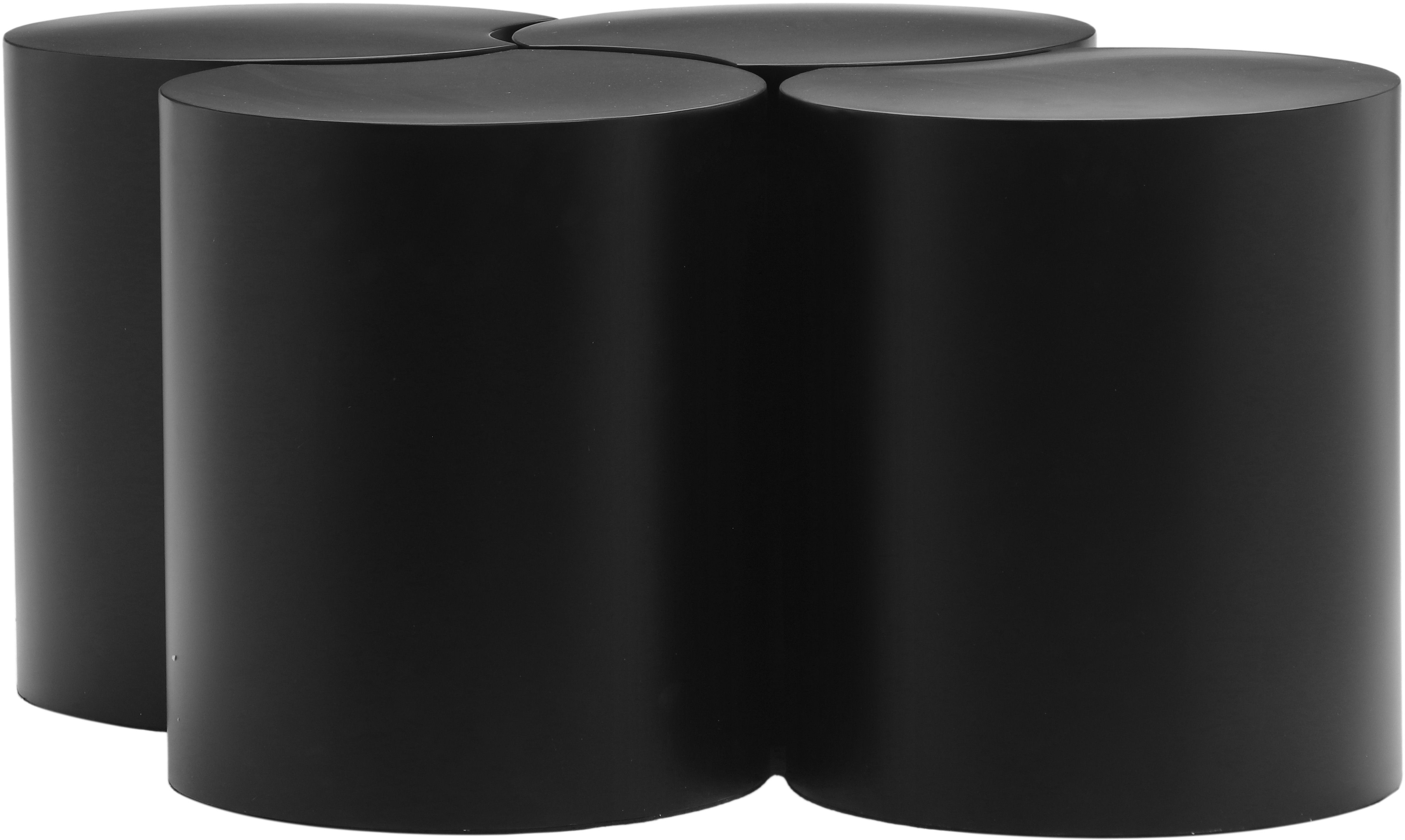Dimple - 20" 4 Piece Modular Coffee Table - Black