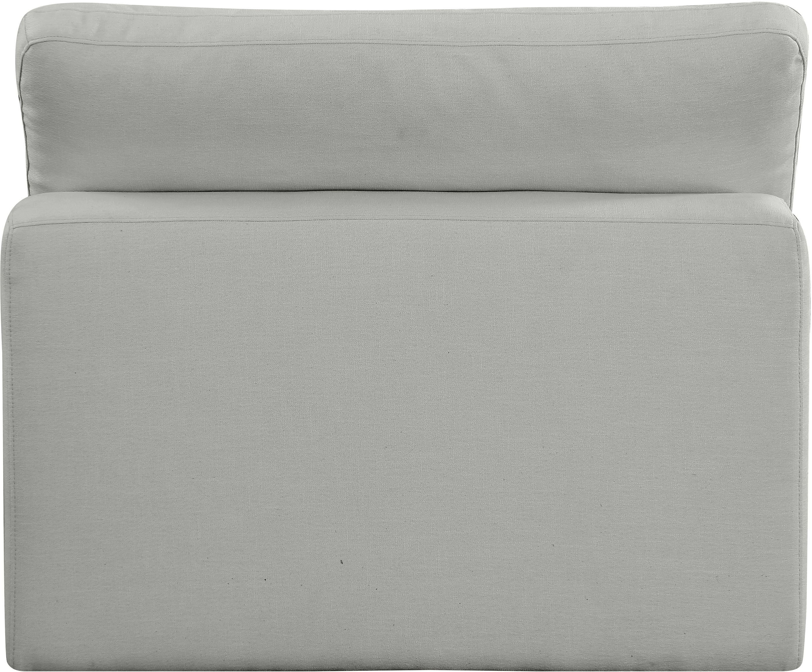 Comfy - Linen Armless Chair - Gray