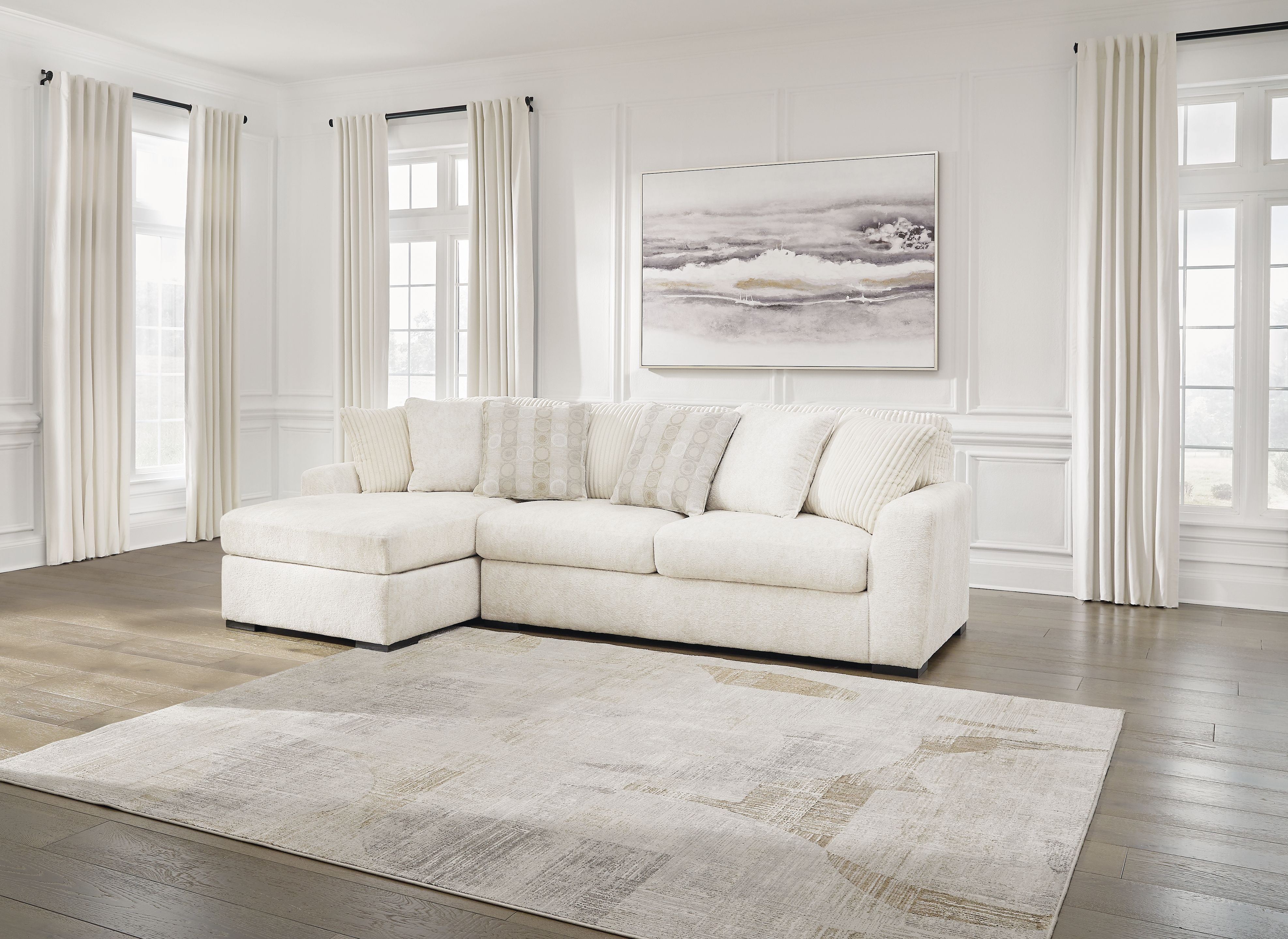 Chessington - 2-Piece Sectional With Laf Corner Chaise - Ivory