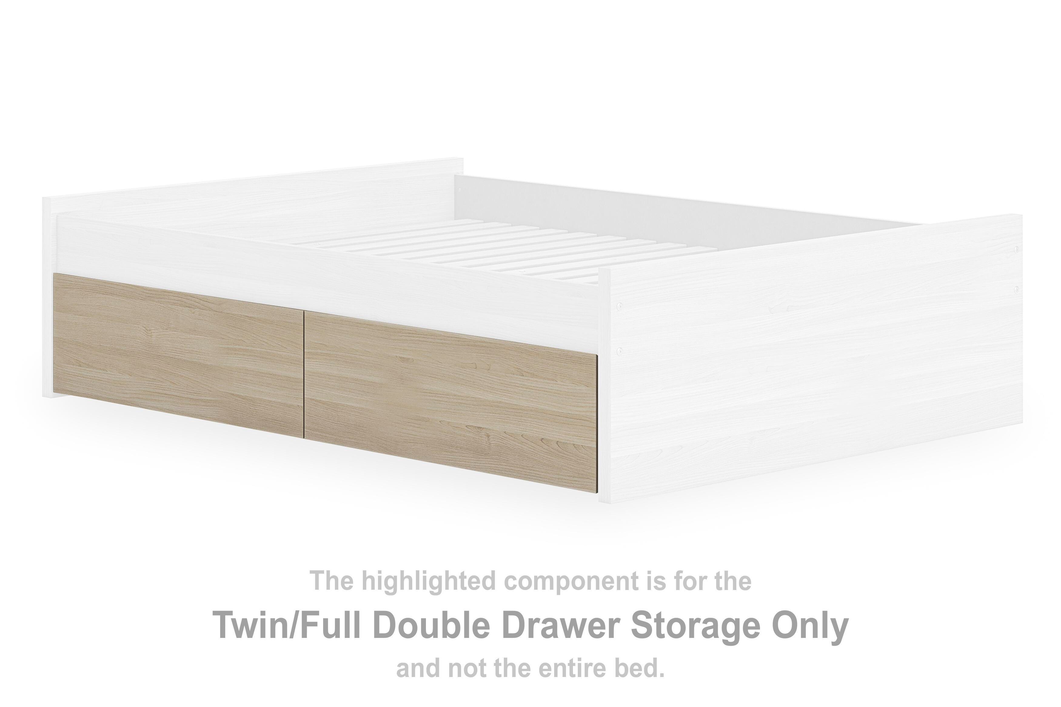 Onita – Twin/Full Double Drawer Storage – Natural