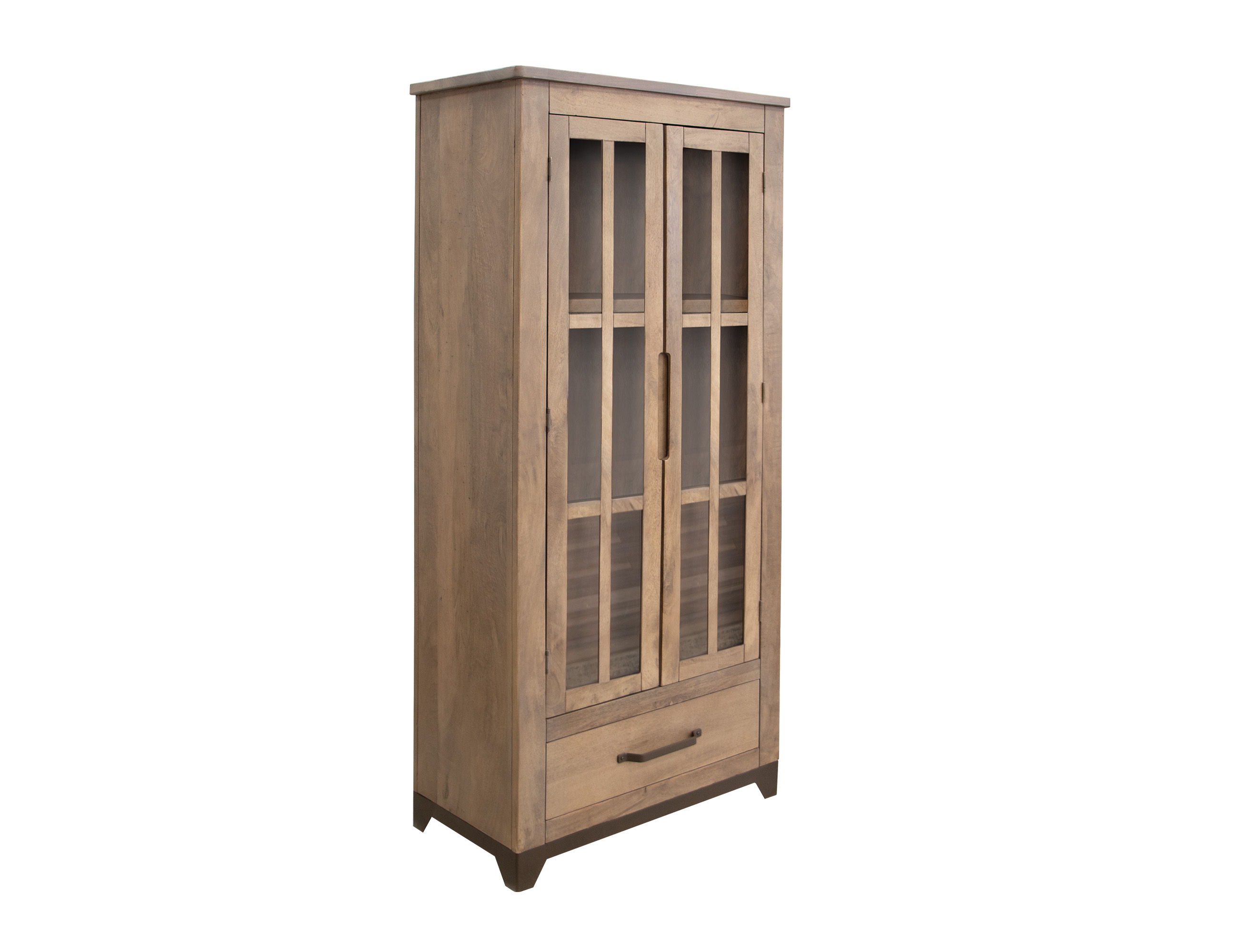 International Furniture Direct Natural Parota - Cabinet - Brown Cappuccino