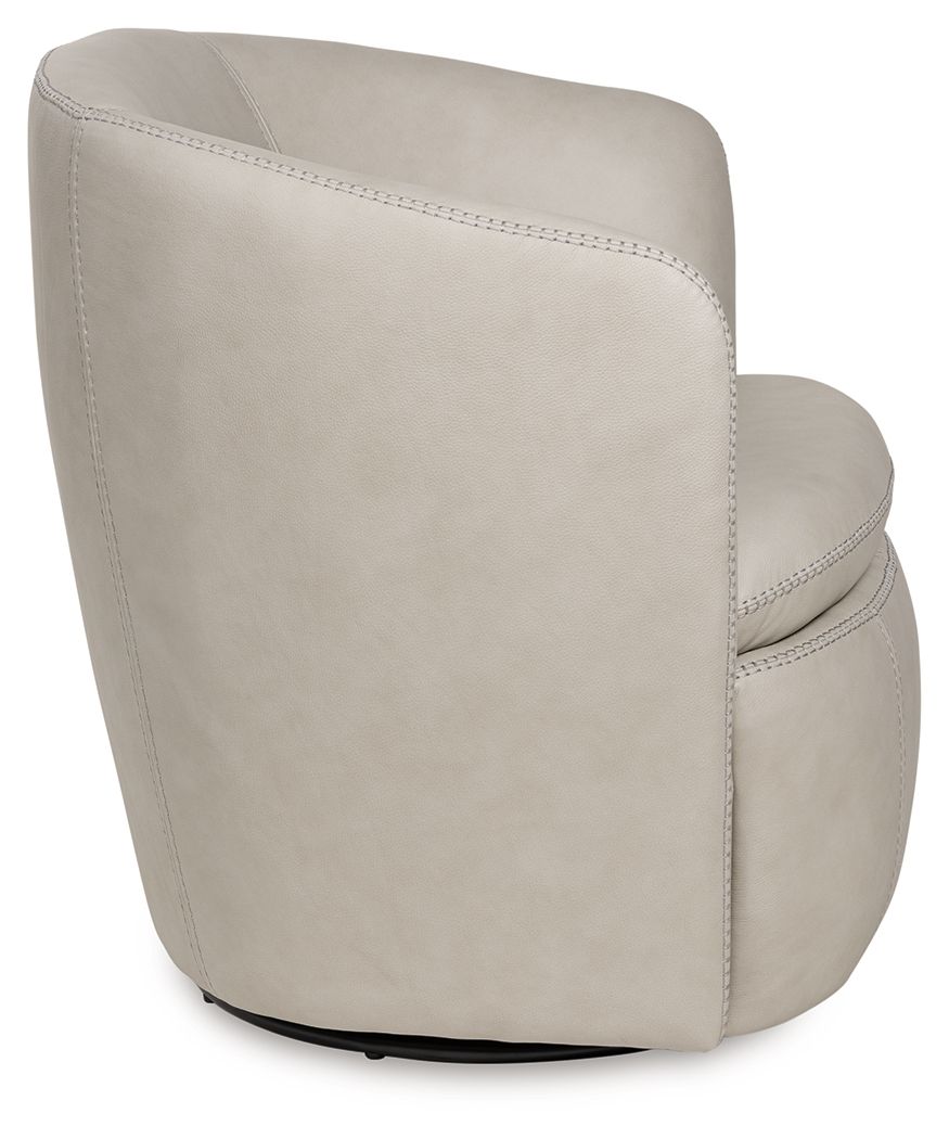 Ashley Furniture Kierreys - Swivel Accent Chair - Bone - Image 4