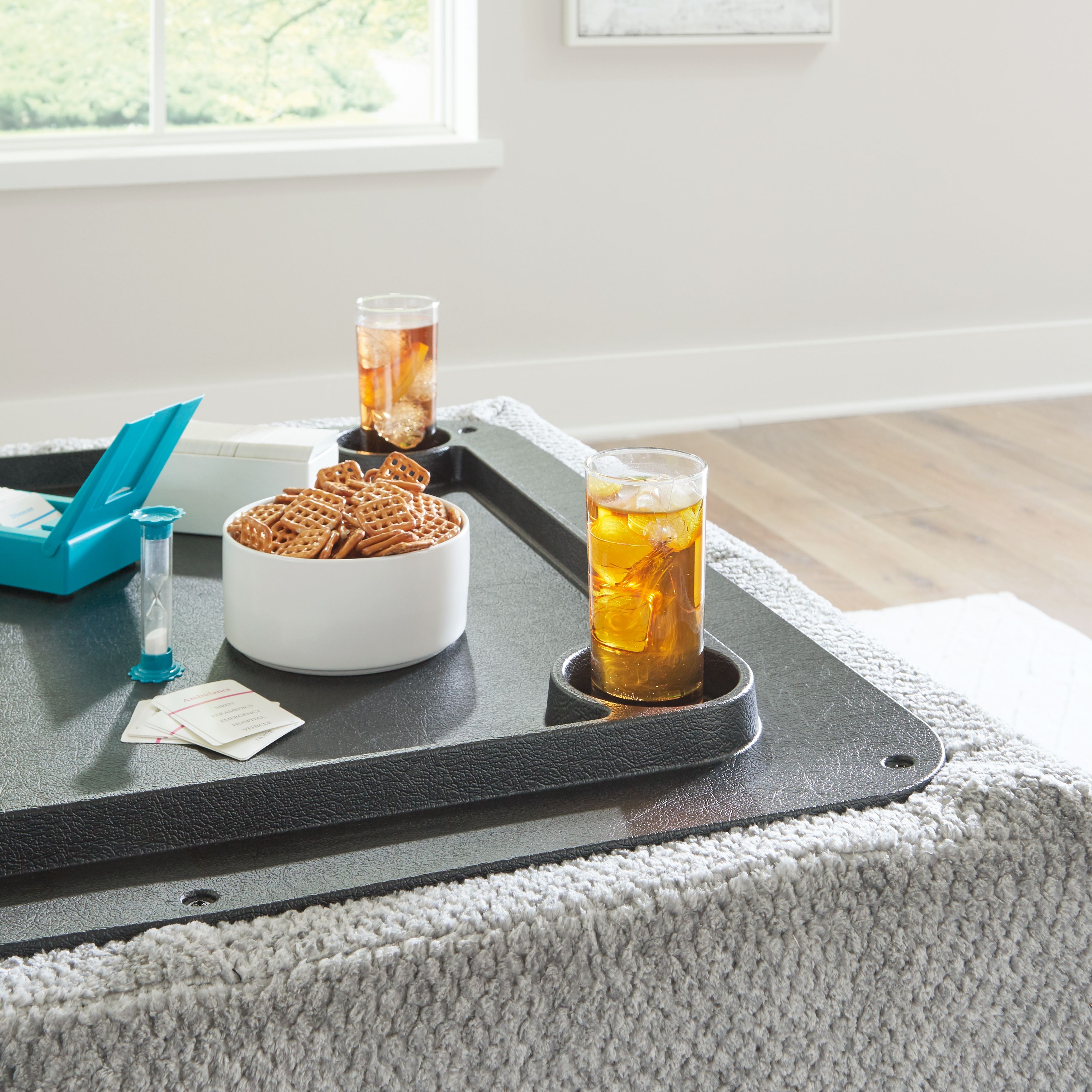 Ashley Furniture Casselbury - Ottoman With Storage - Cement - Image 9