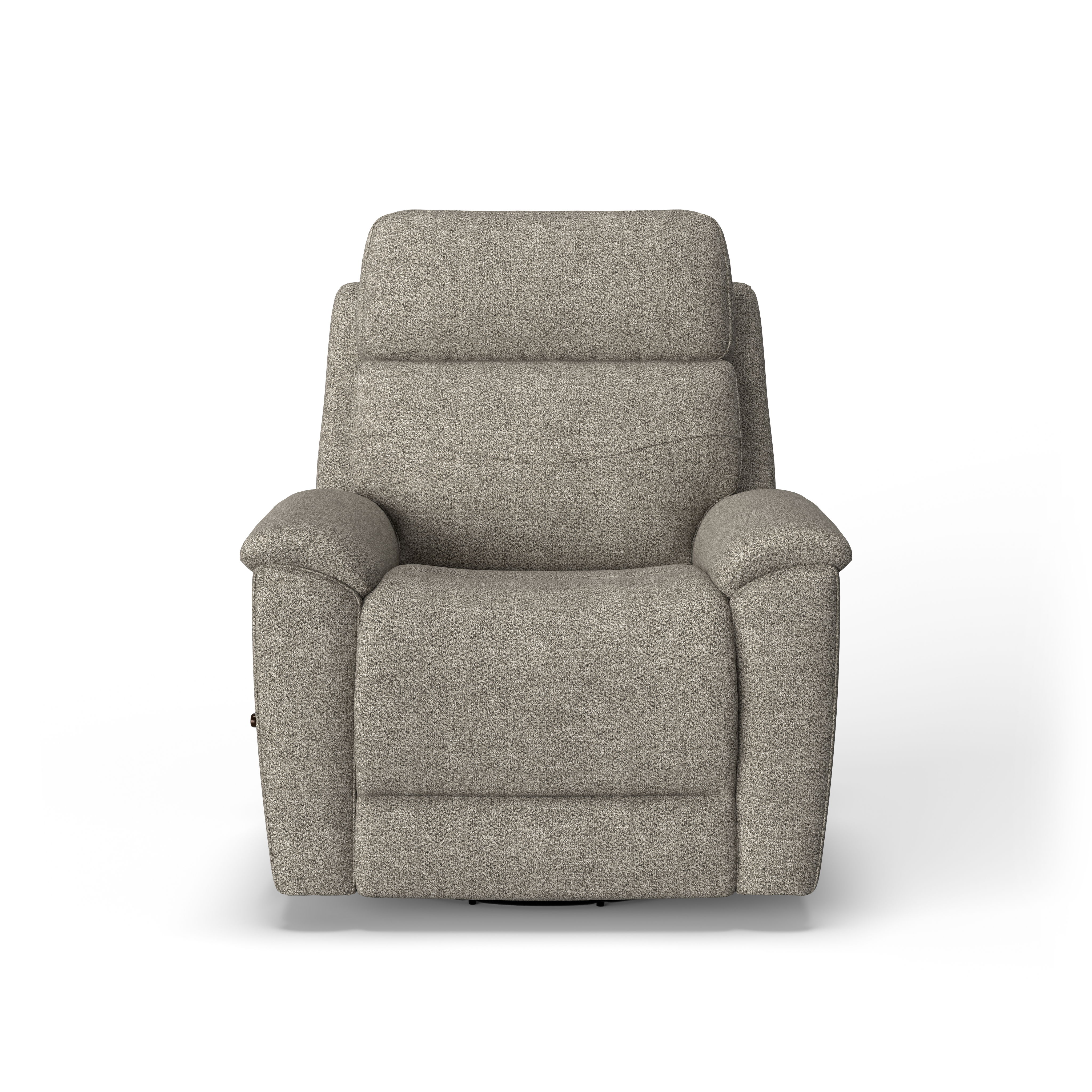 Refined - Transitional Fabric Swivel Gliding Recliner, gray, view 4