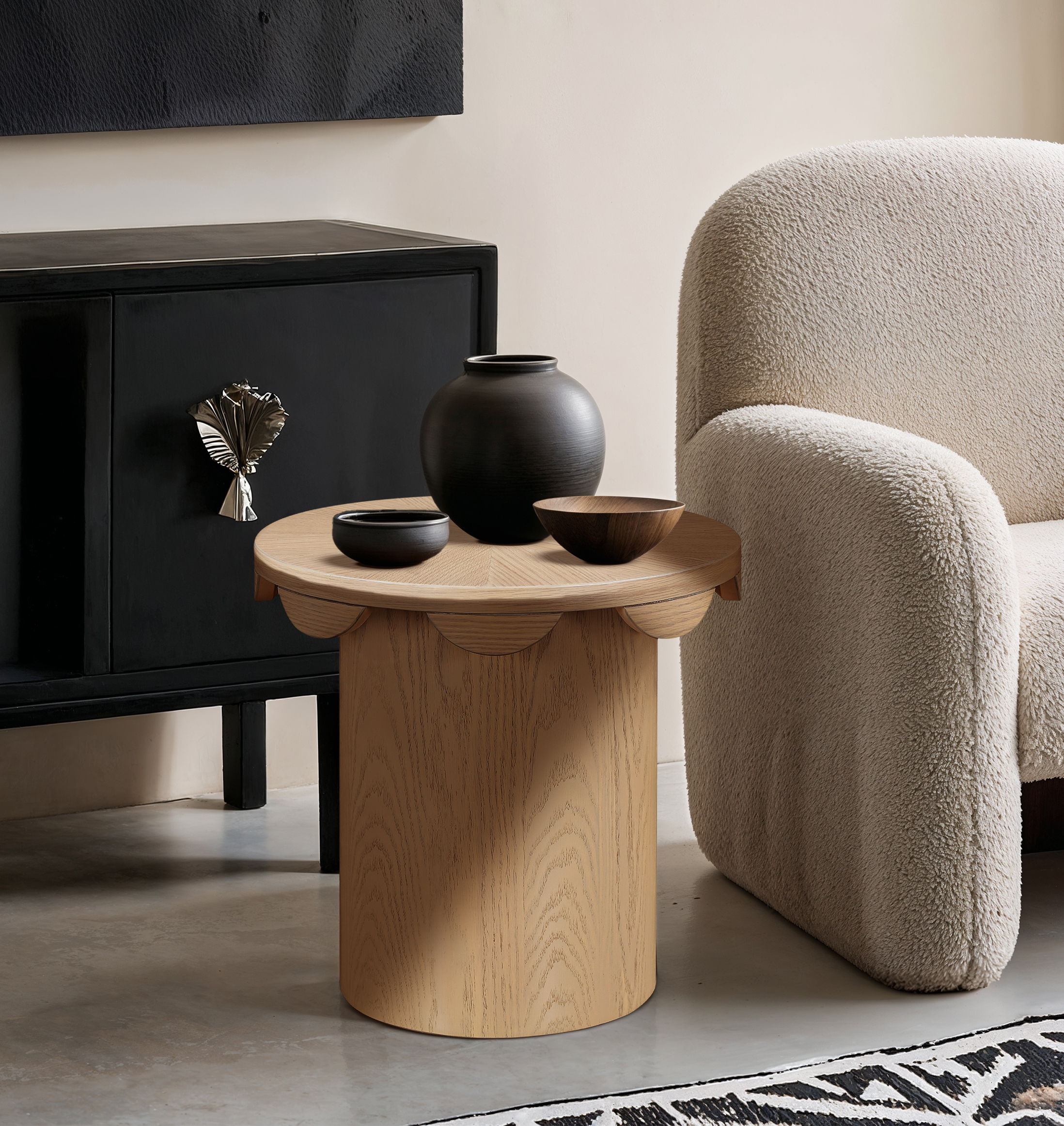 Dahlia - Oak Veneer End Table - Natural