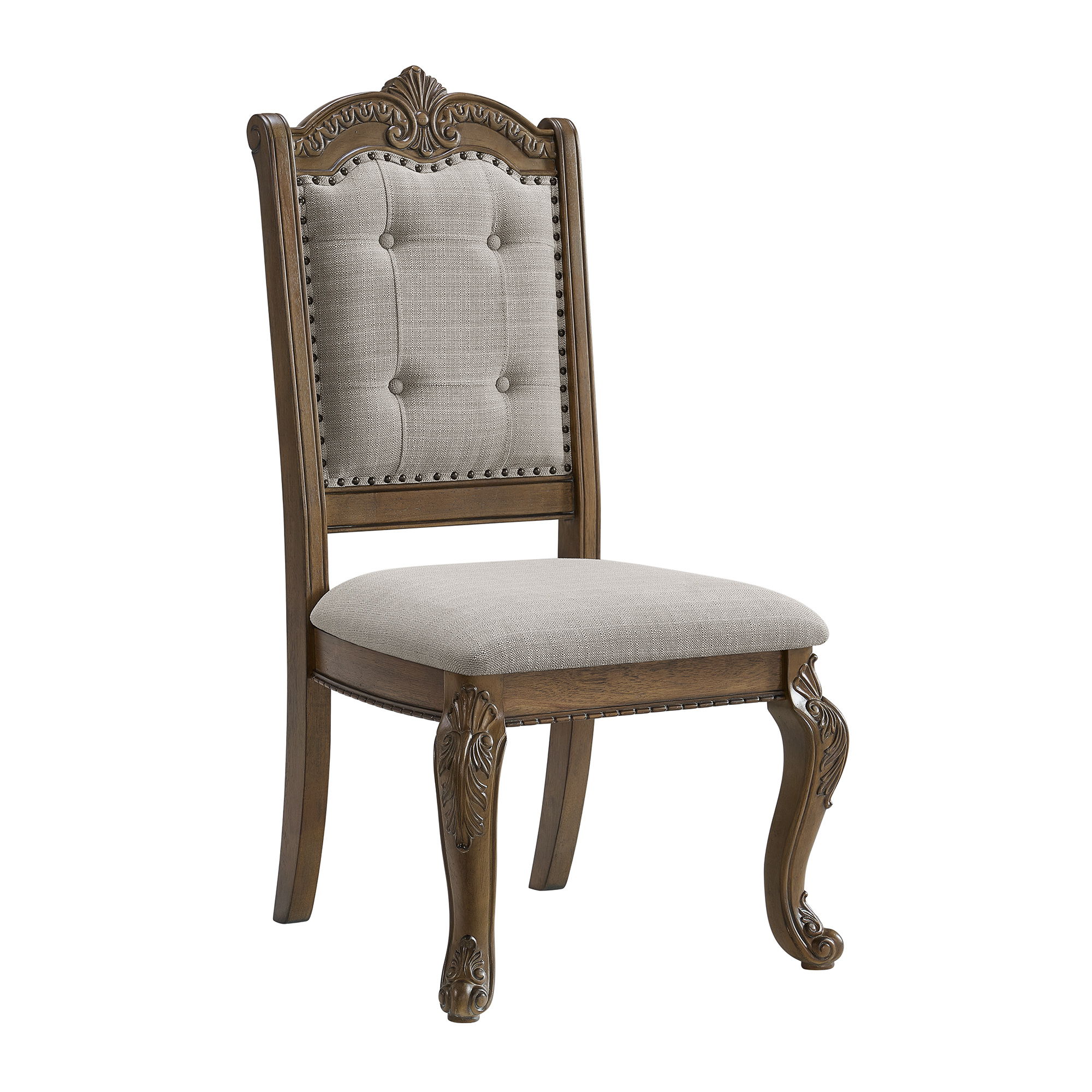 Madison Park - 7 Piece Standard Height Dining Set (Table, Four Chairs And Two Arm Chairs) - Walnut