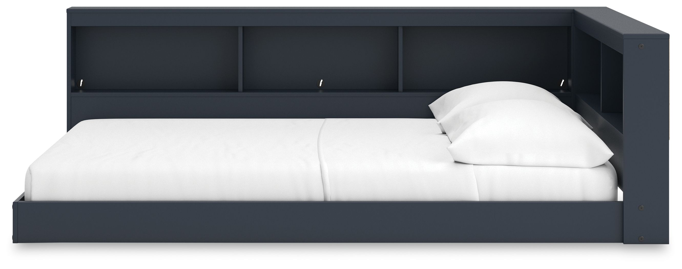 Simmenfort - Full Bookcase Storage Bed - Navy Blue, blue, view 7