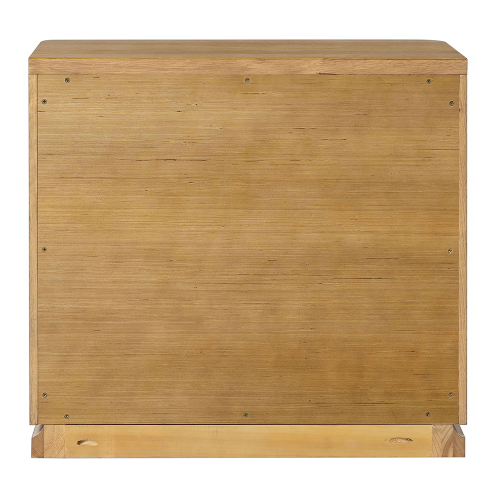 Zoey - Nightstand - Oak, light brown, view 4