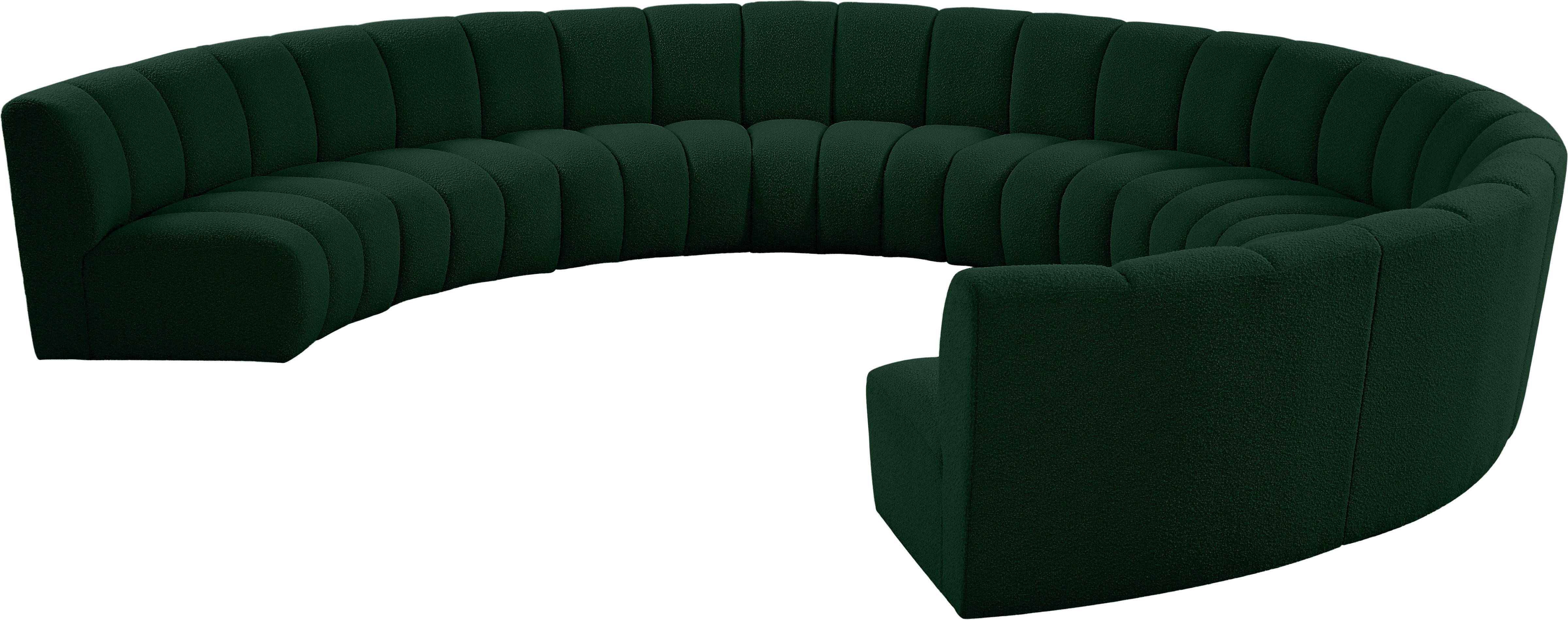 Infinity - 9 Piece Modular Sectional - Green