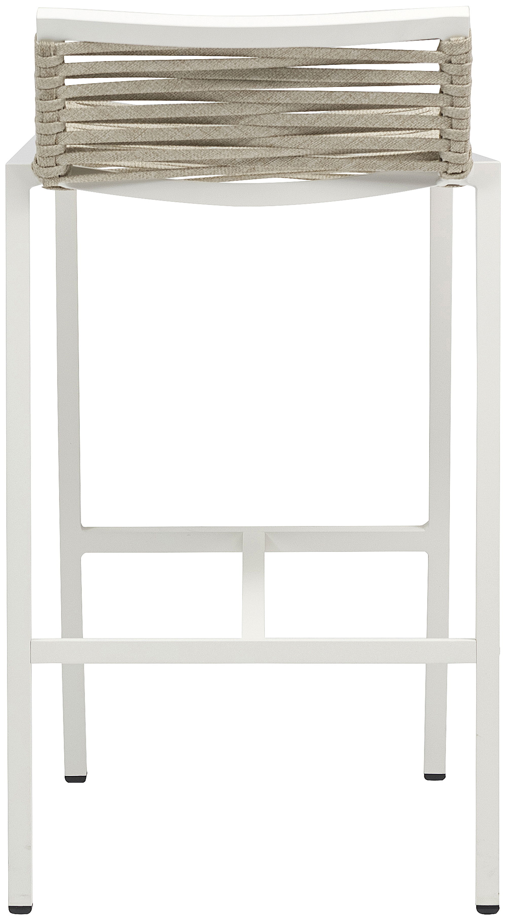 Maldives - Rope Outdoor Patio Bar Stool (Set of 2) - Cream