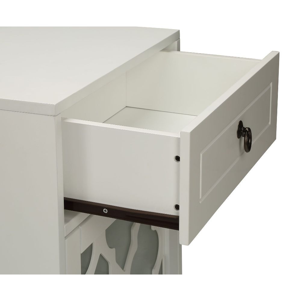 Ceara - Accent Table - White, white, view 4