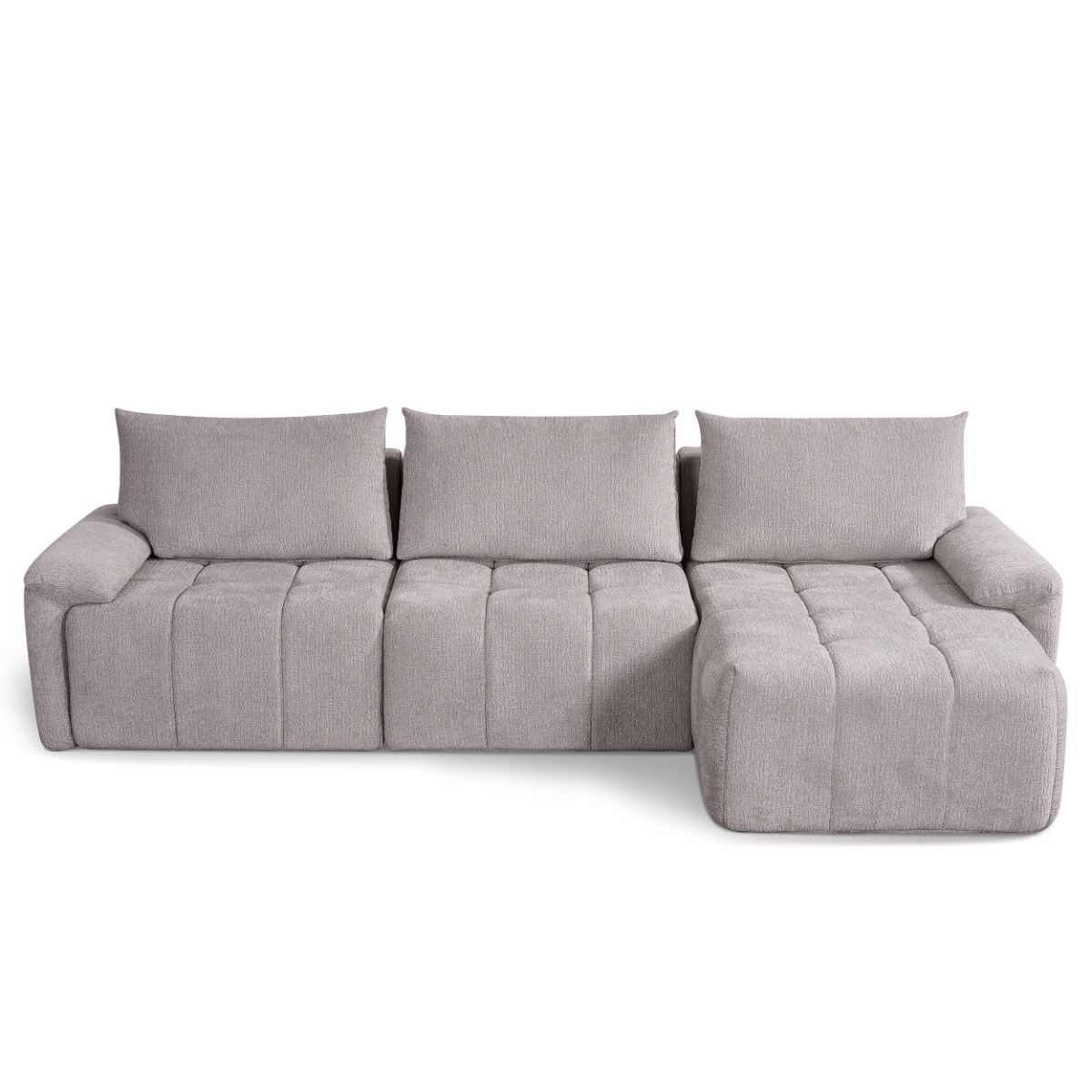 Dorcas - Sectional Sofa - Gray, gray
