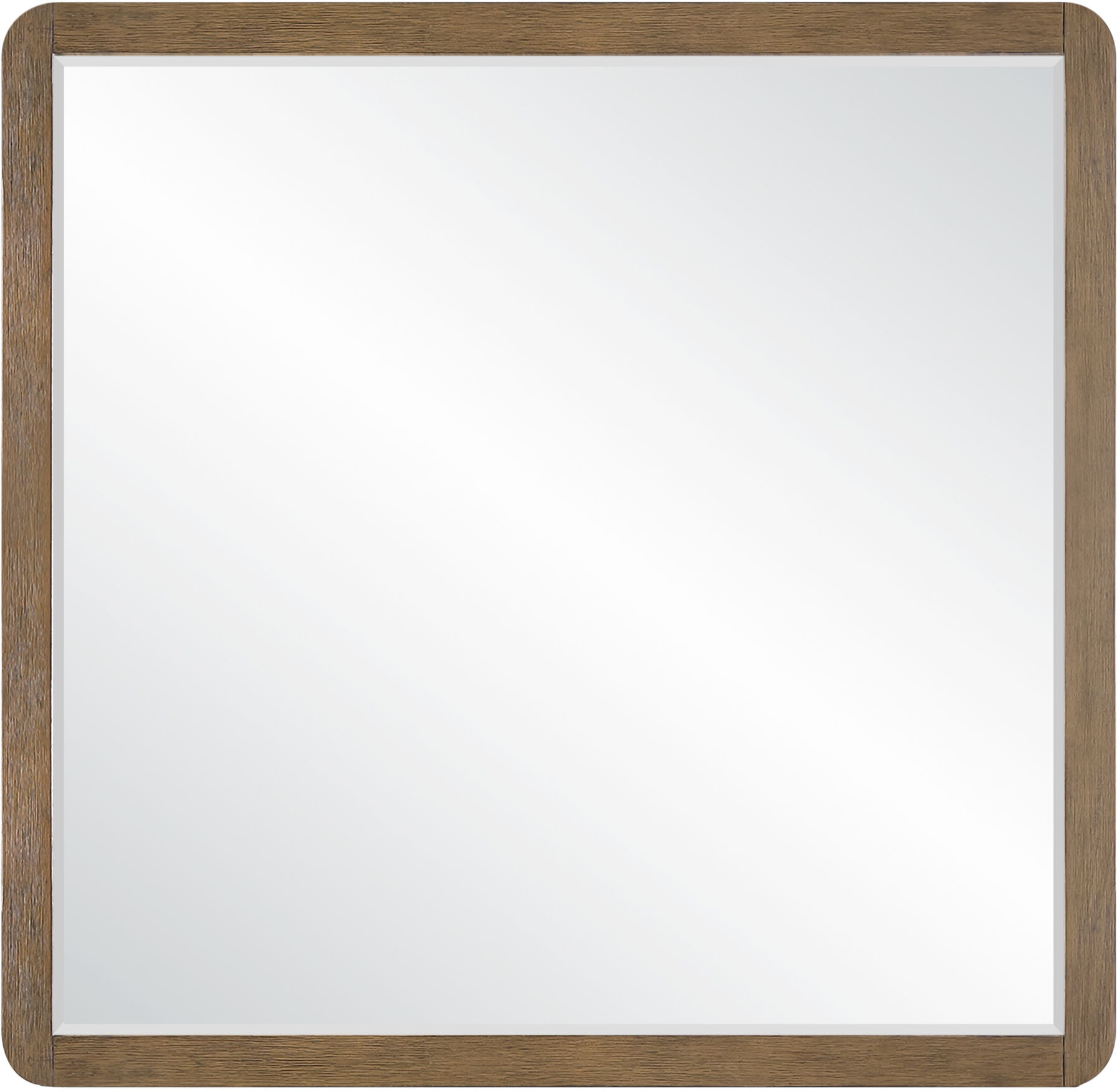 Adagio - Solid Wood And Oak Veneer Mirror - Brown