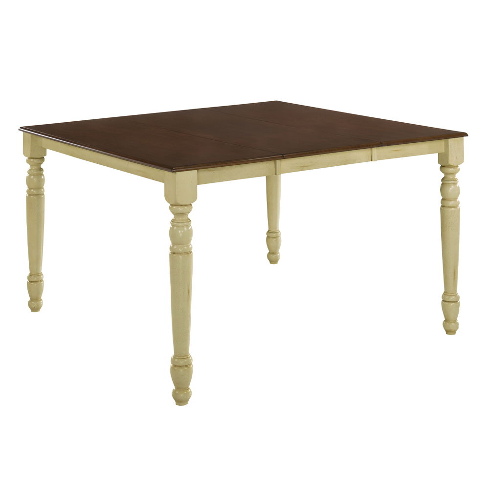 Dylan - Counter Height Table - Buttermilk & Oak, white, view 2