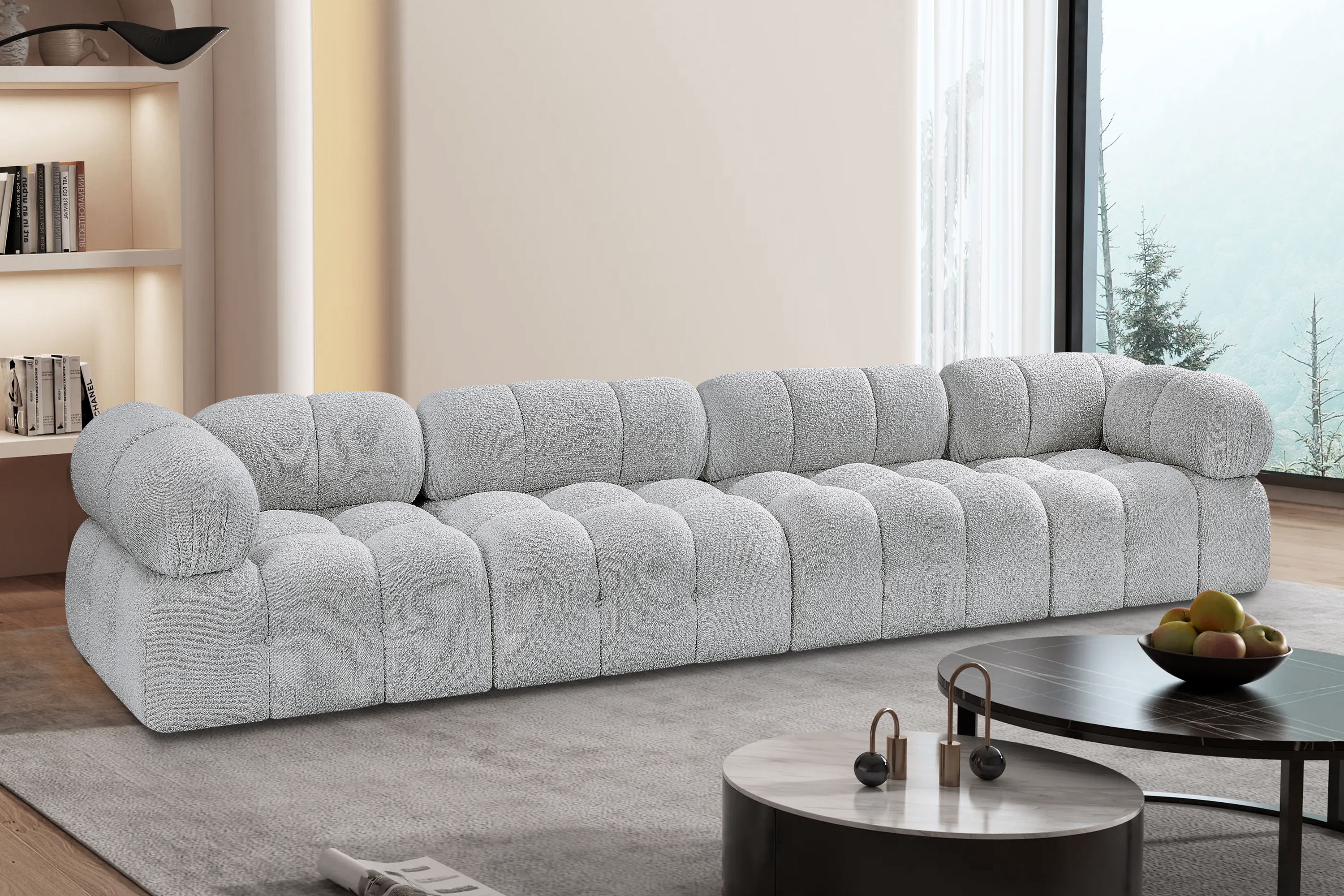 Ames - 4 Piece Modular Sofa - Gray