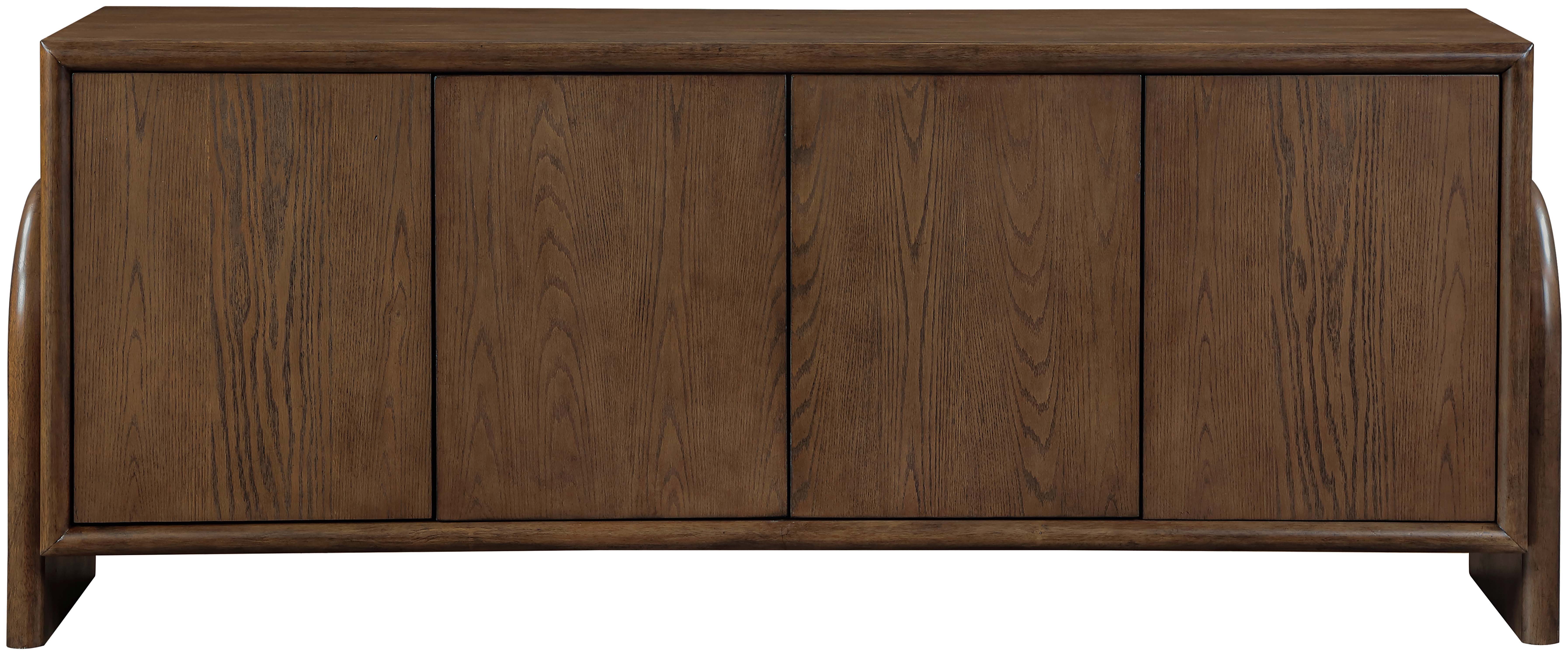 Elanor - Oak Veneer And Solid Wood Sideboard/Buffet - Brown