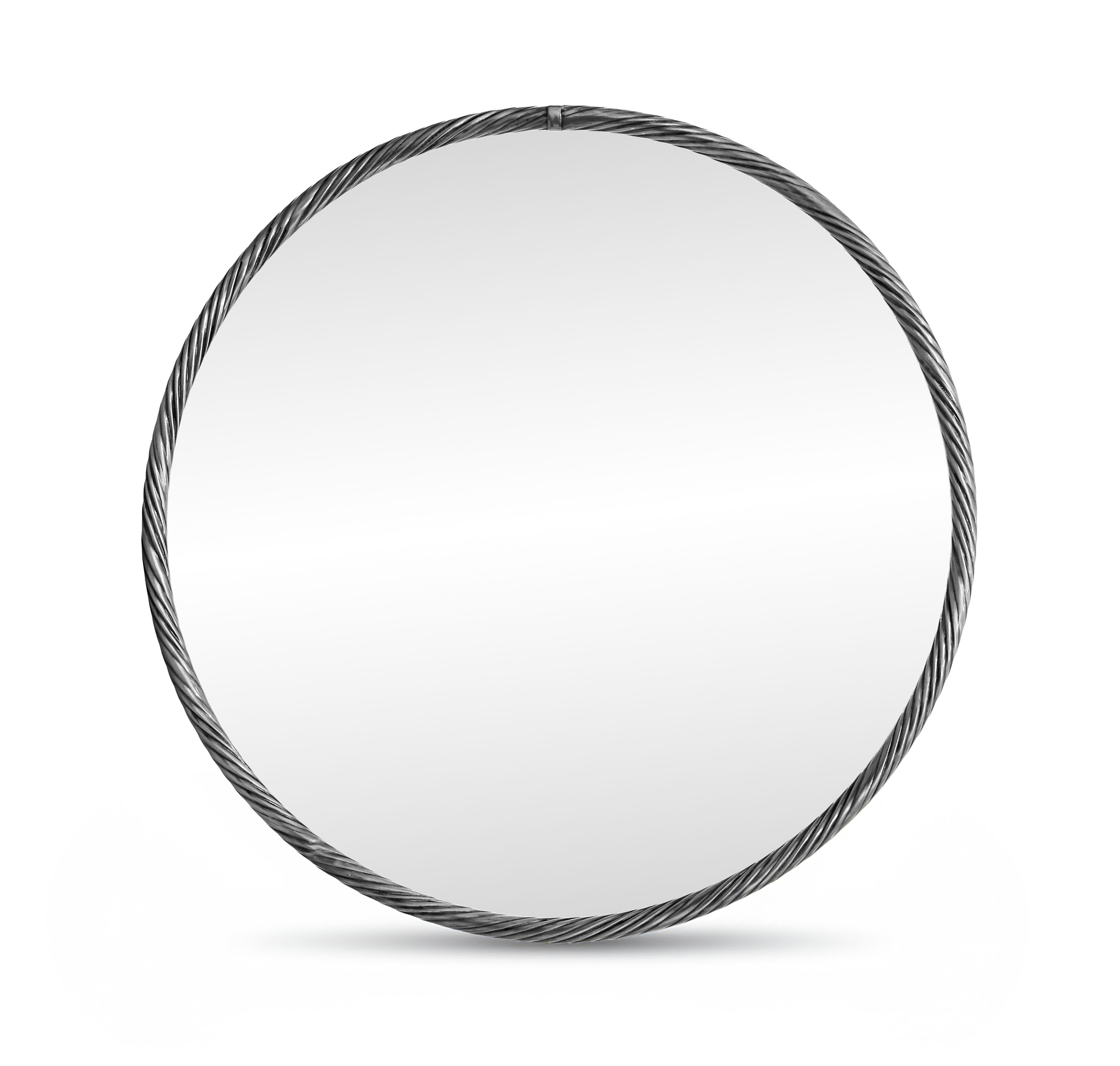 Avara - 30" Iron Mirror - Silver