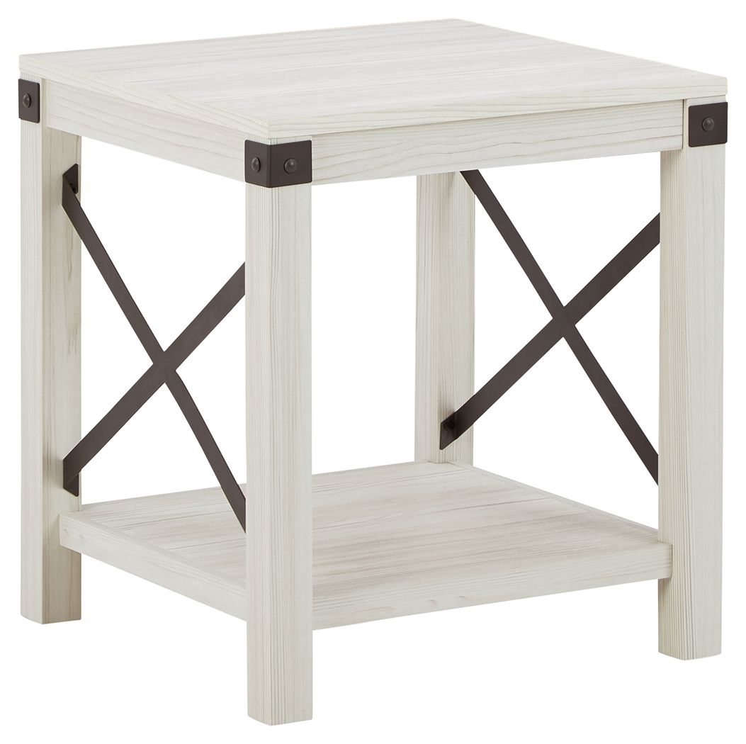 Ashley Bayflynn Square End Table - Whitewash