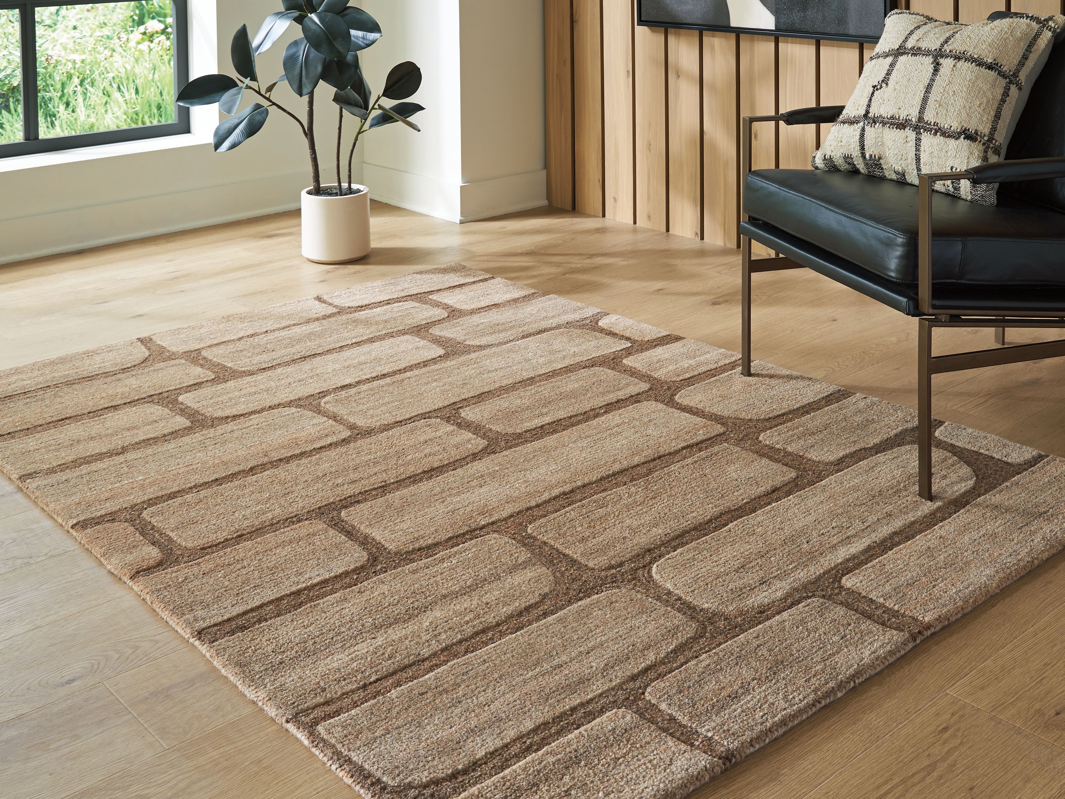 Orest - 5' x 7' Rug - Brown