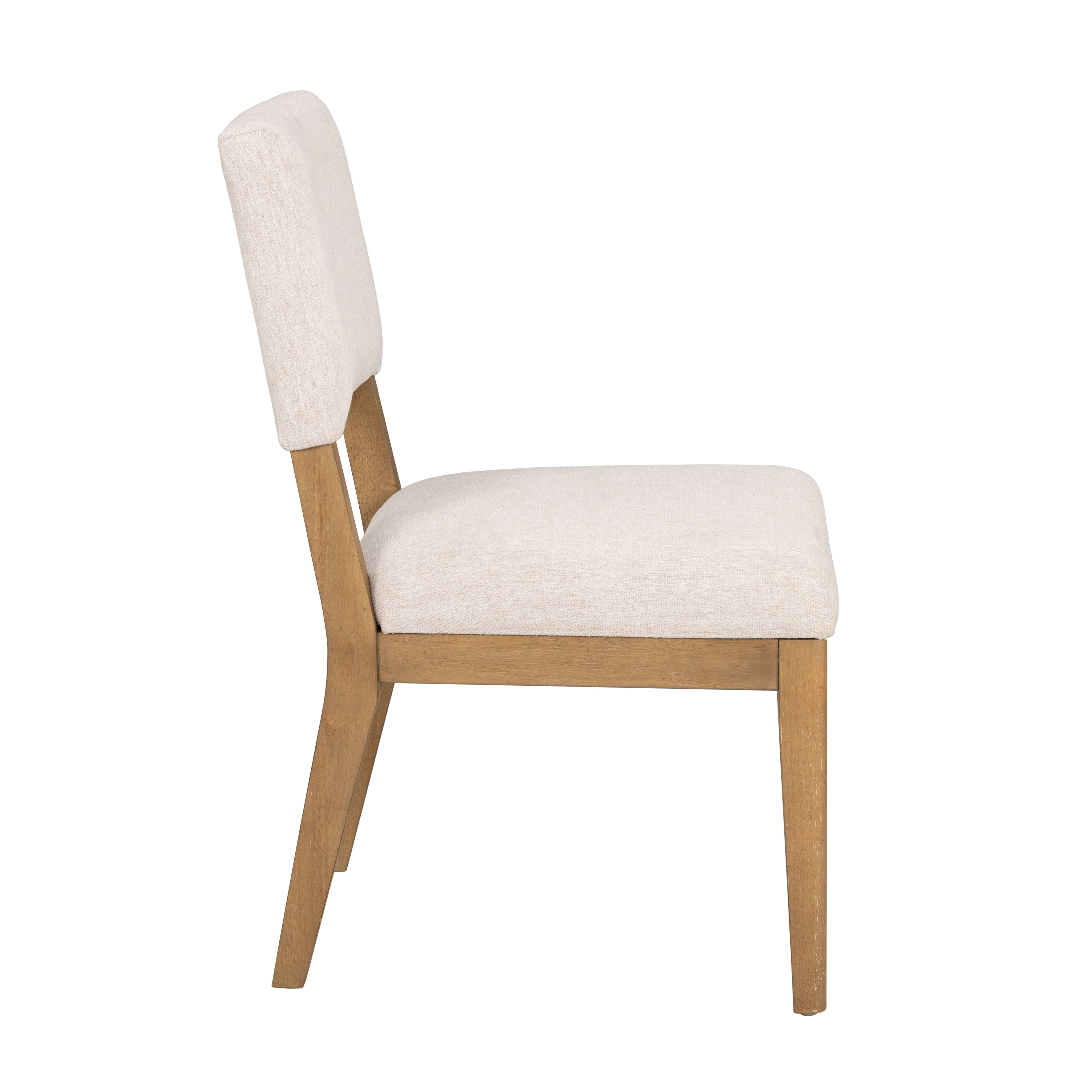 Millwork - Dining Chair (Set of 2) - White / Light Brown, white, view 3