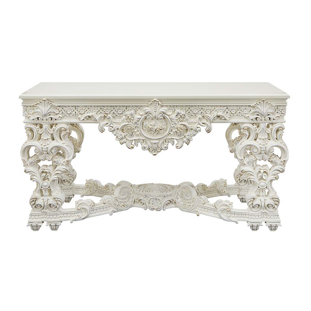 Adara - Sofa Table - Antique White, beige