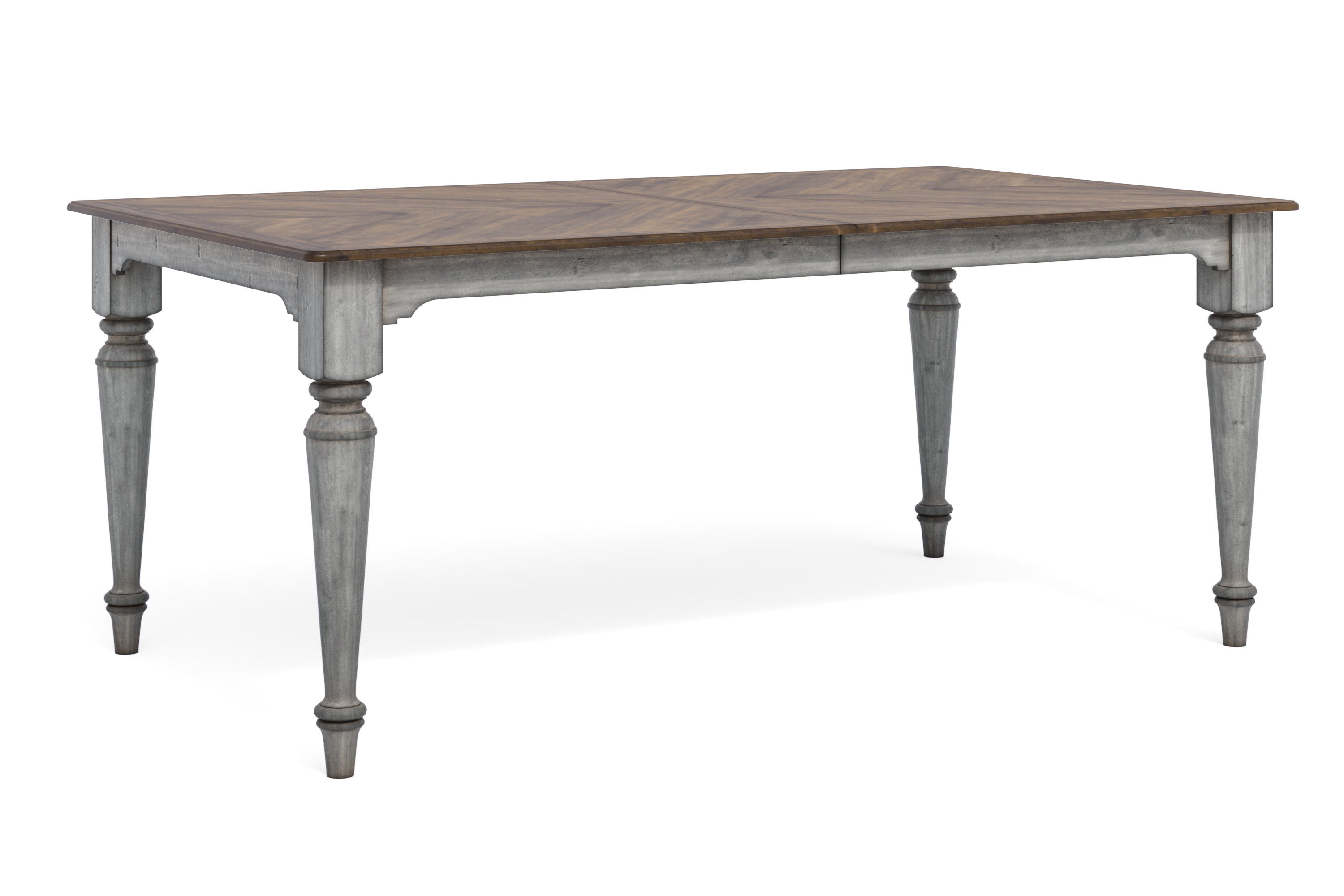 Plymouth - Rectangular Dining Table - Gray, gray