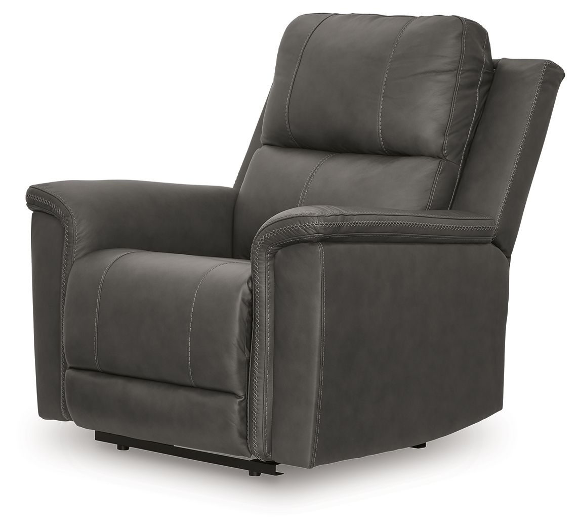 Ashley Furniture Bleckley - Power Recliner With Adjustable Headrest - Anchor - Image 5