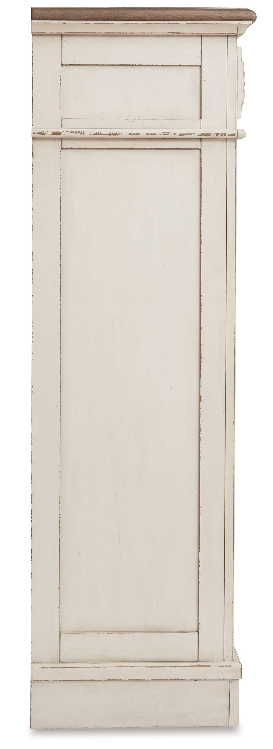 Ashley Furniture Realyn - Five Drawer Chest - White / Brown / Beige - Image 5