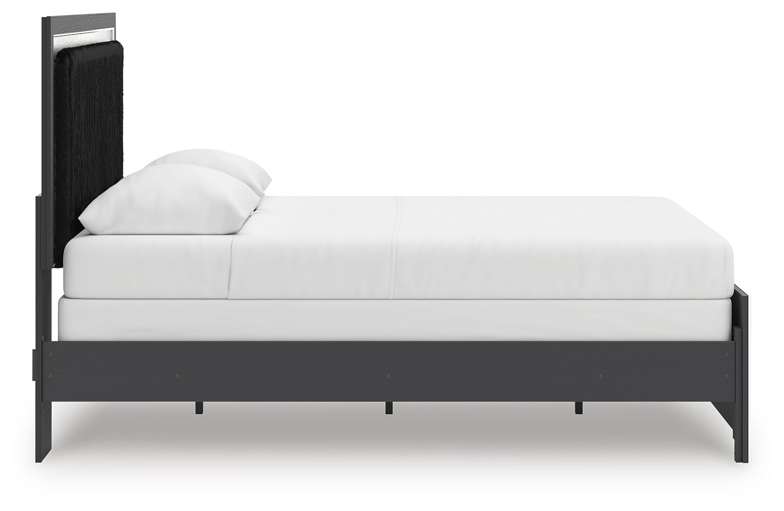 Ashley Furniture Zuraleus - Queen Upholstered Panel Bed - Black - Image 8