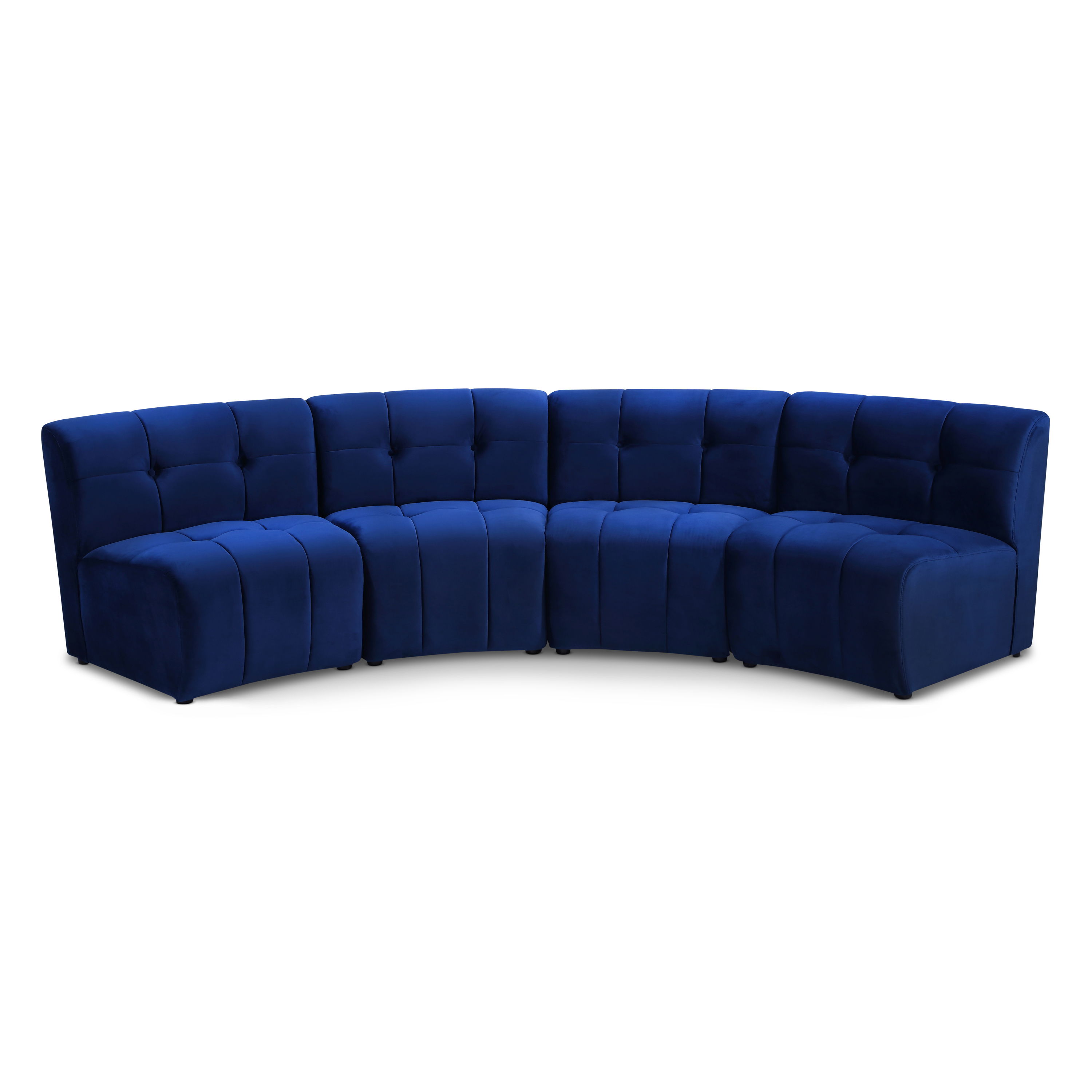 Limitless - 4 Piece Modular Sectional - Navy