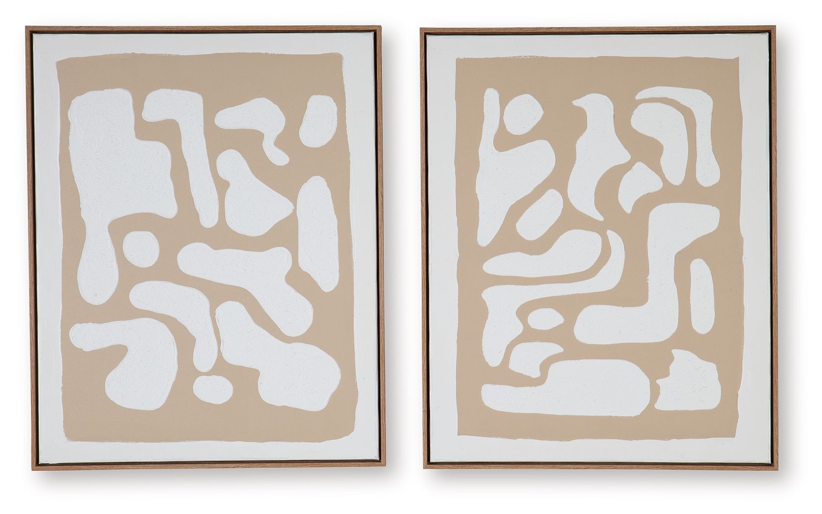 Ashley Furniture Waldett - Wall Art Set (Set of 2) - Beige / White - Image 5