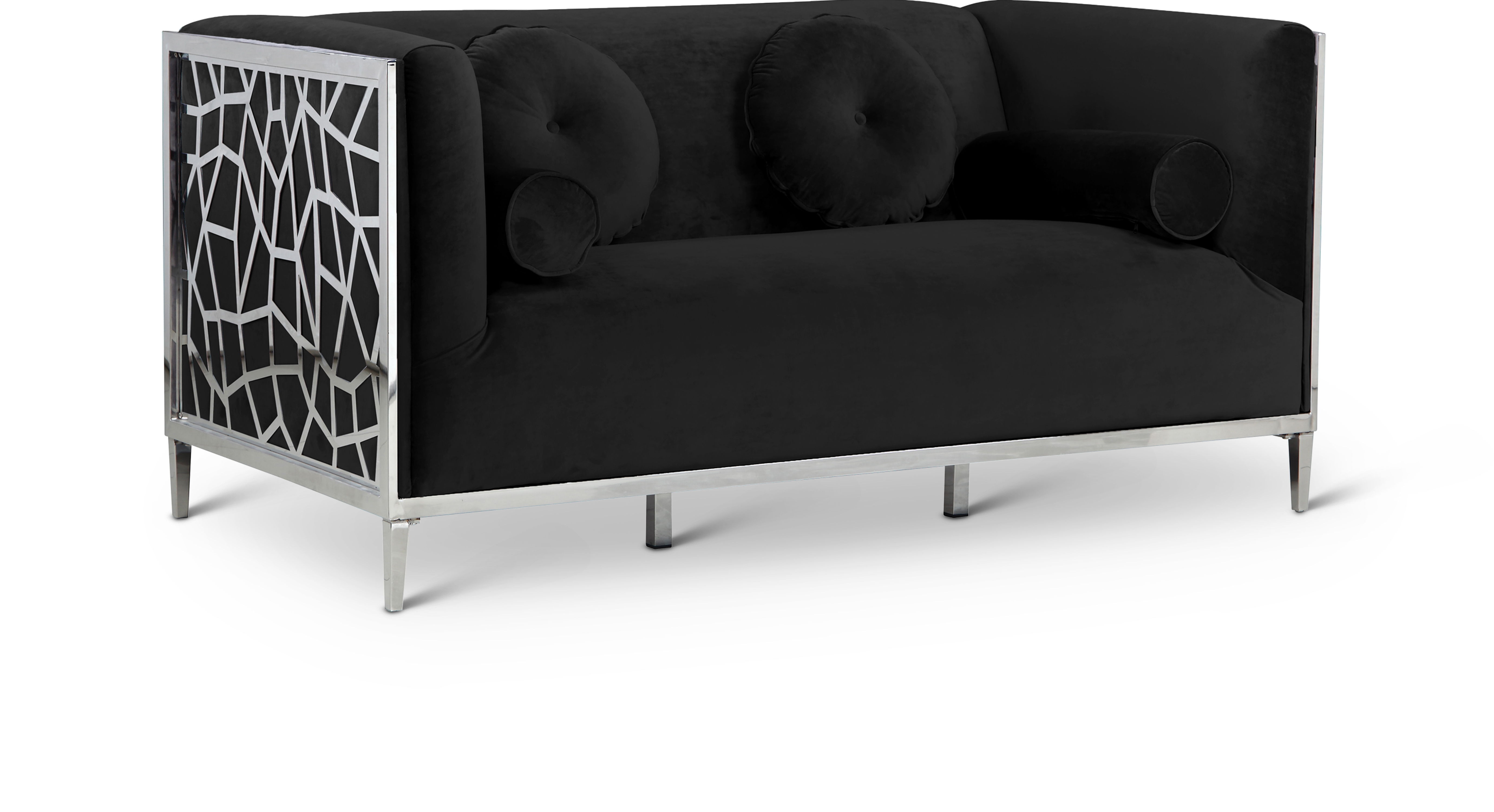 Opal - Loveseat - Black