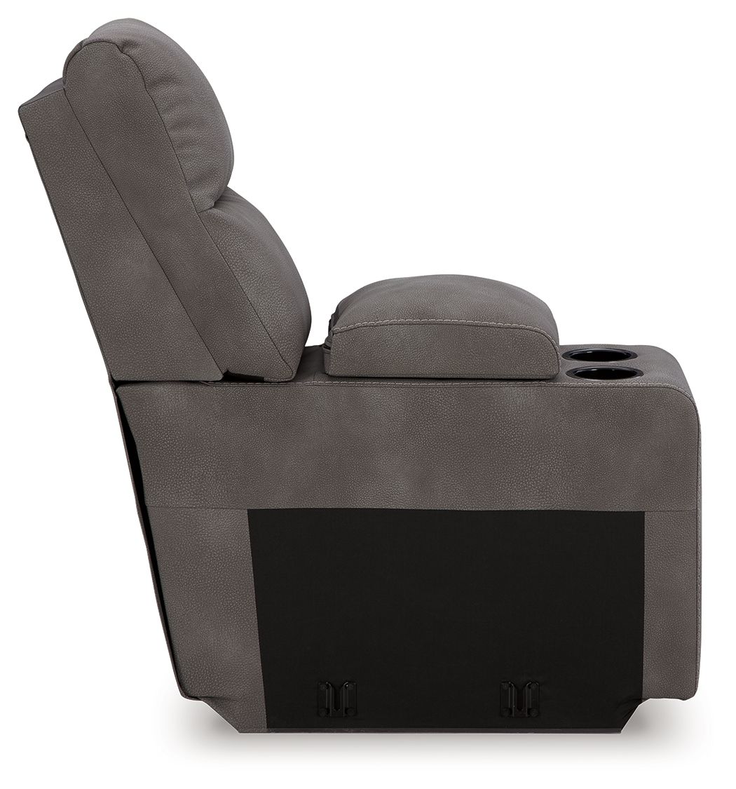 Ashley Furniture Next-Gen Durapella - 5-Piece Power Reclining Sectional With Console - Slate - Image 14