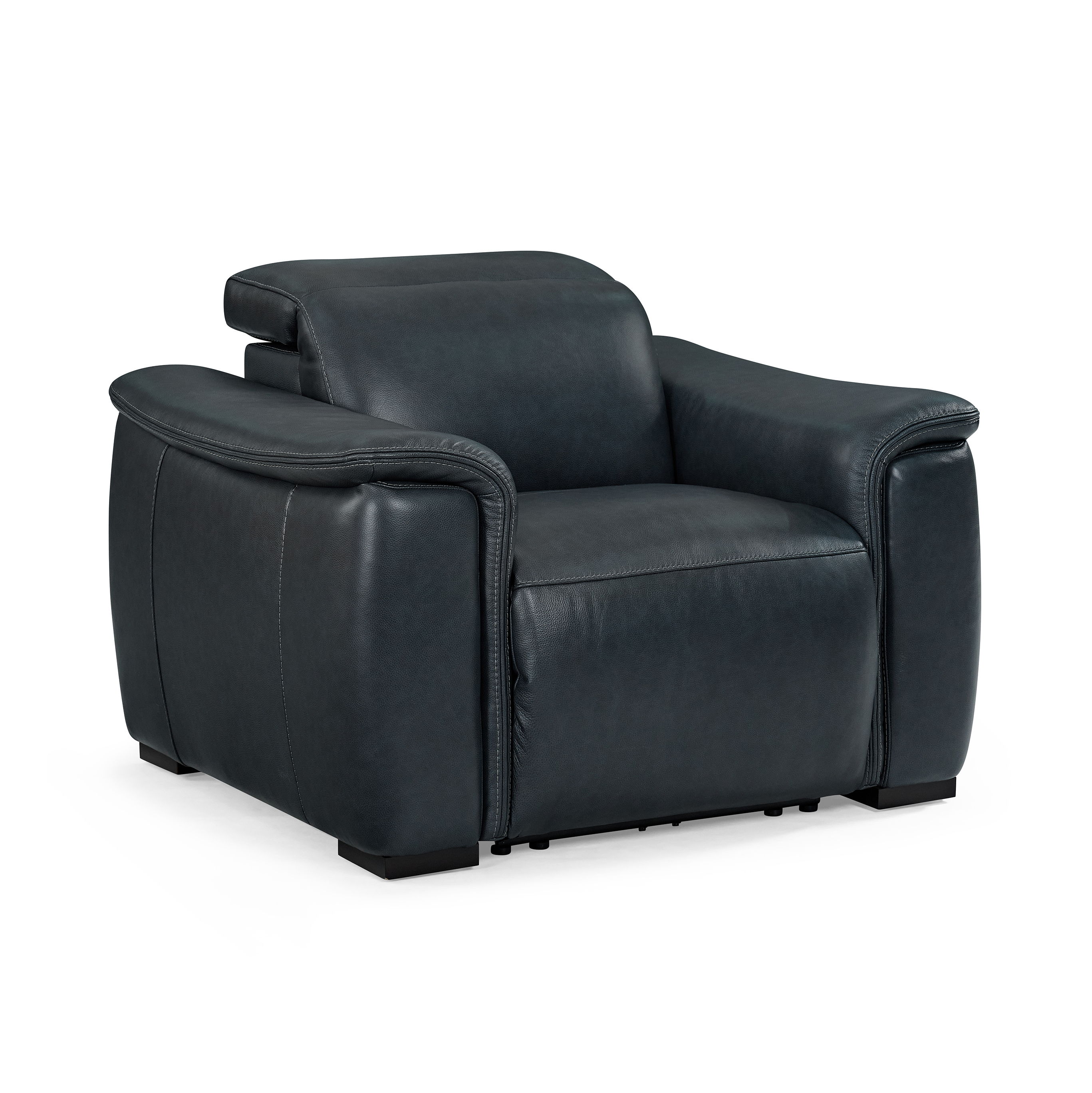 Camden - Power Recliner With Power Headrest - Black, black