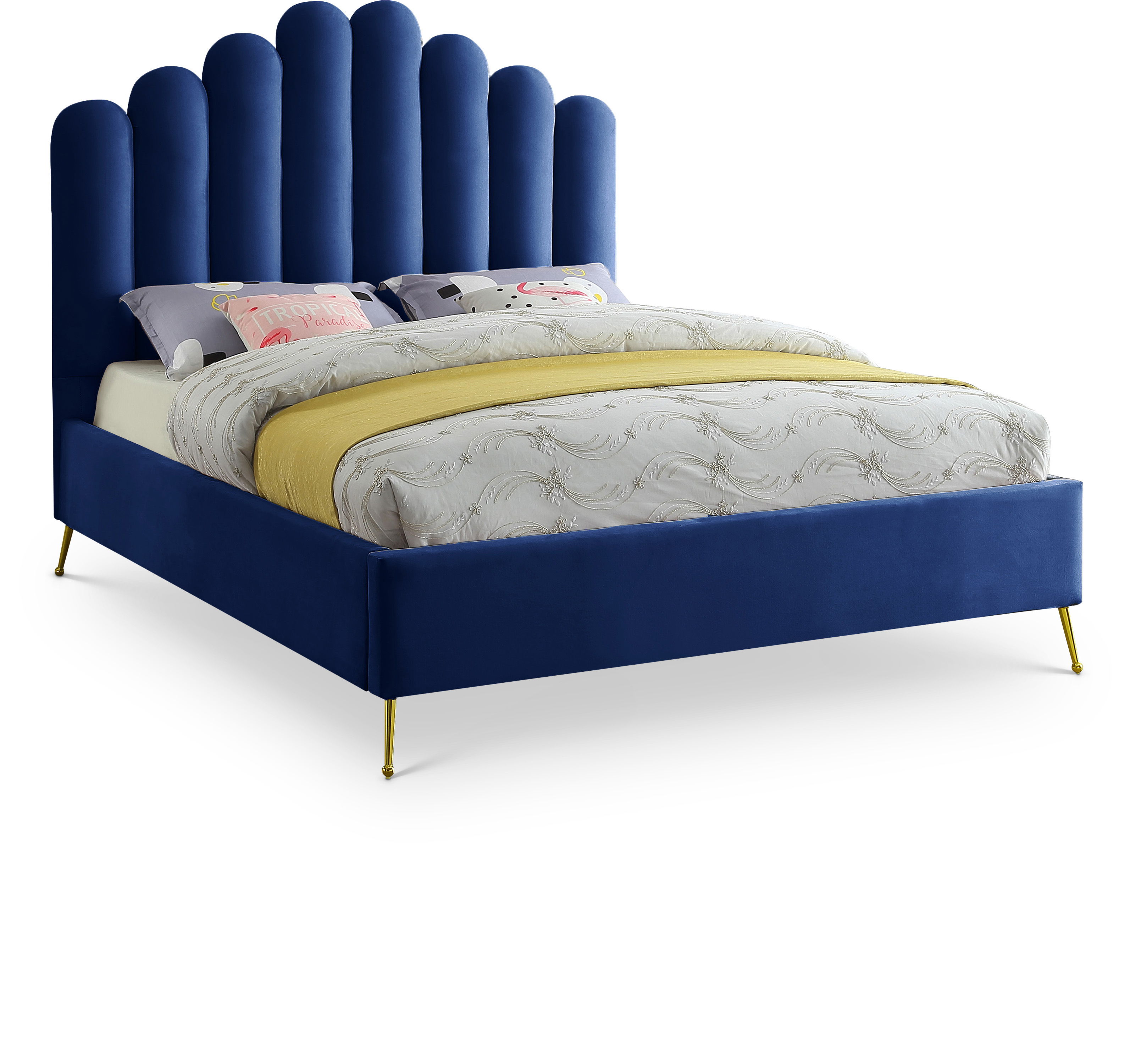 Lily - Queen Bed - Navy