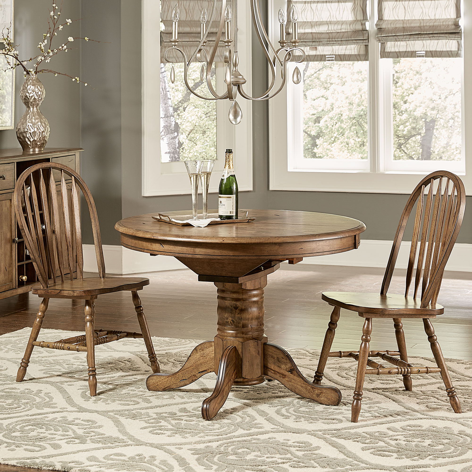 Liberty Furniture Carolina Crossing - Pedestal Table - Light Brown